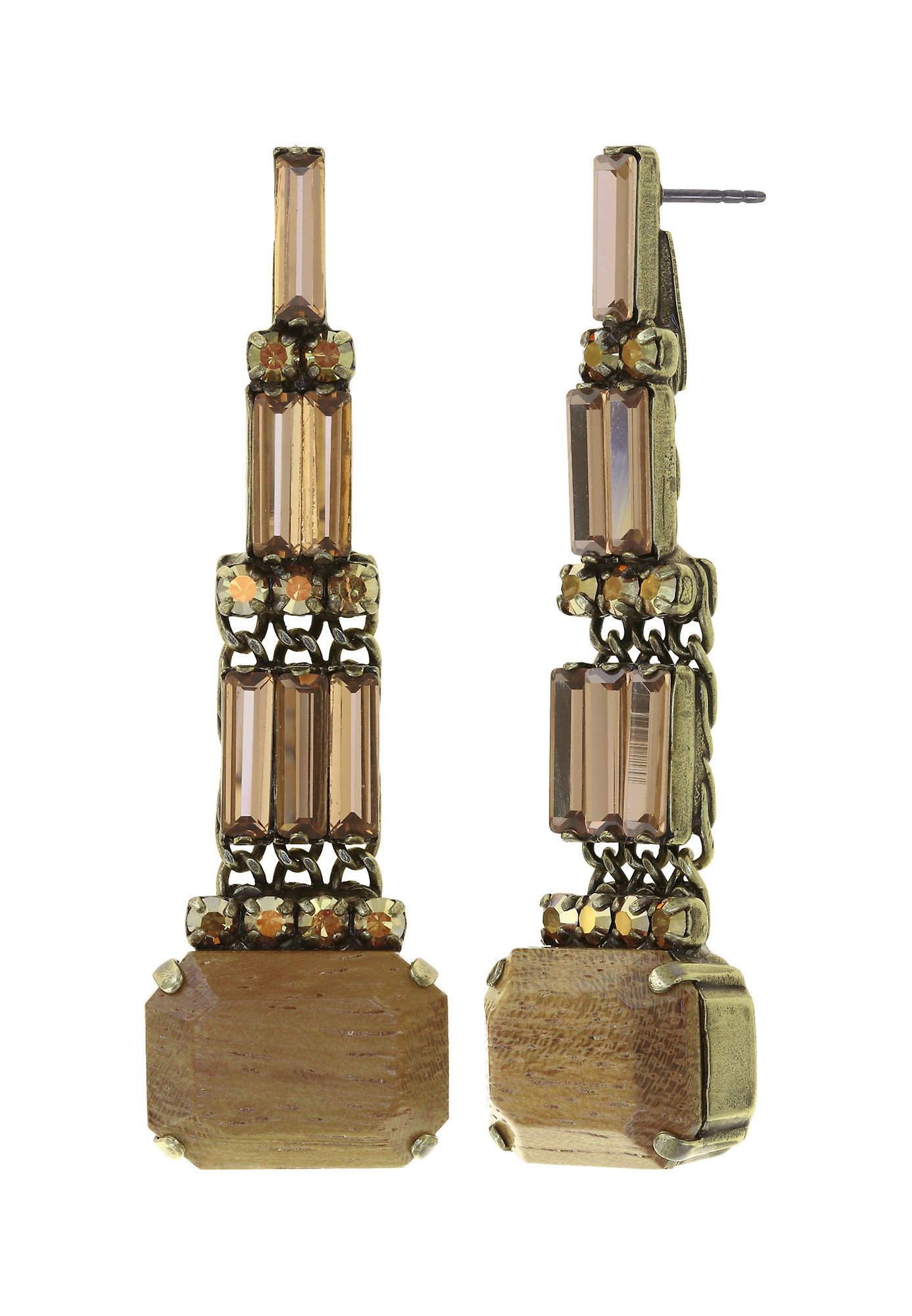 image pour Clou d'oreille pendant For Tilda S Marron sun 