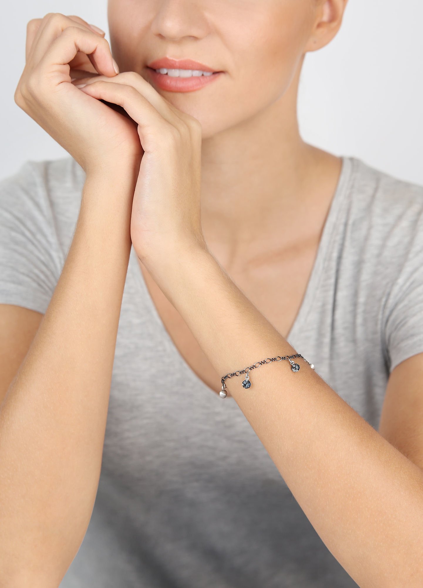 Bild für Armband Tutui Collection Grau crystal night fall SS 24