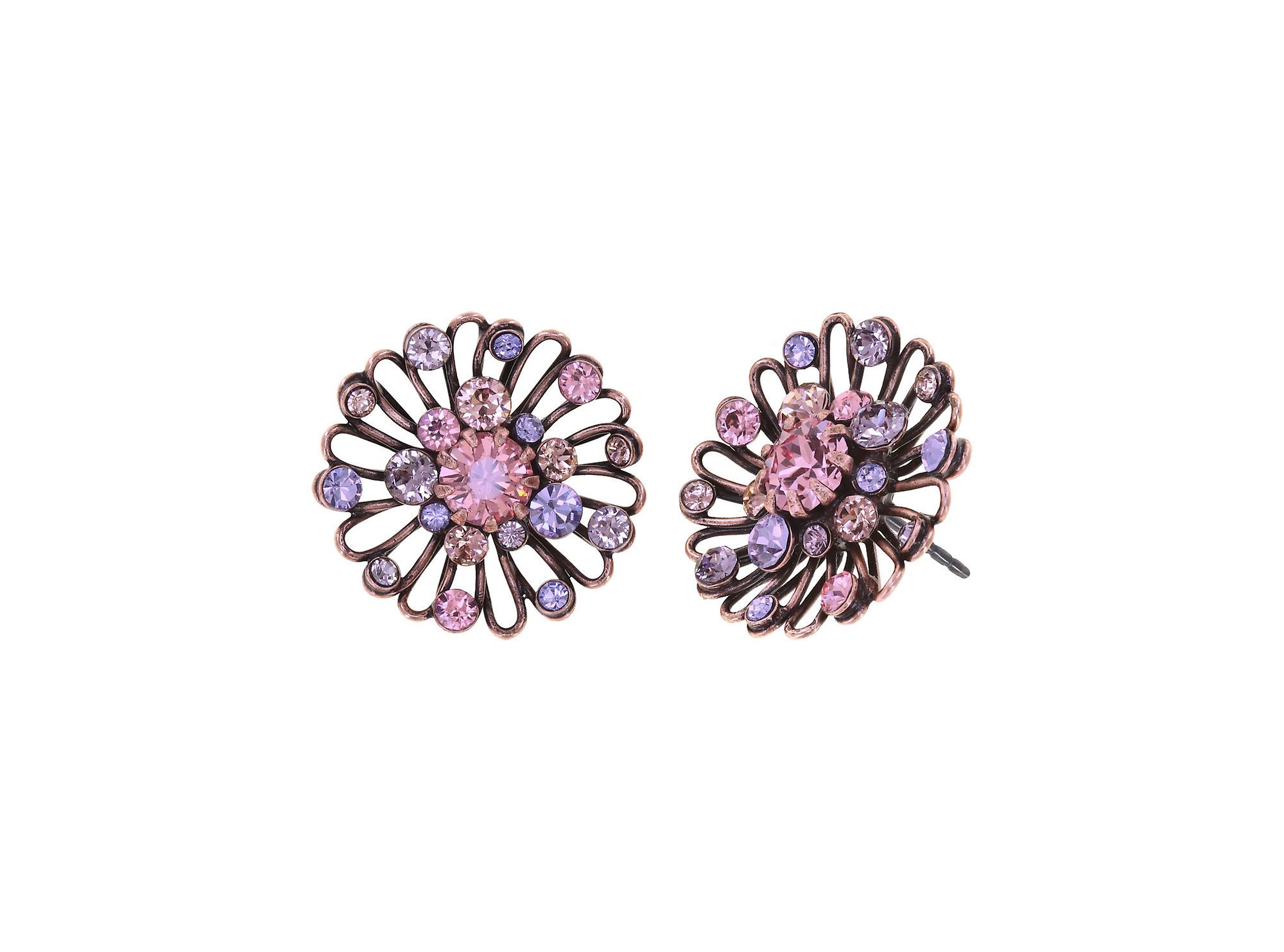 image for Earring stud Distel Pink / Lila  size XS