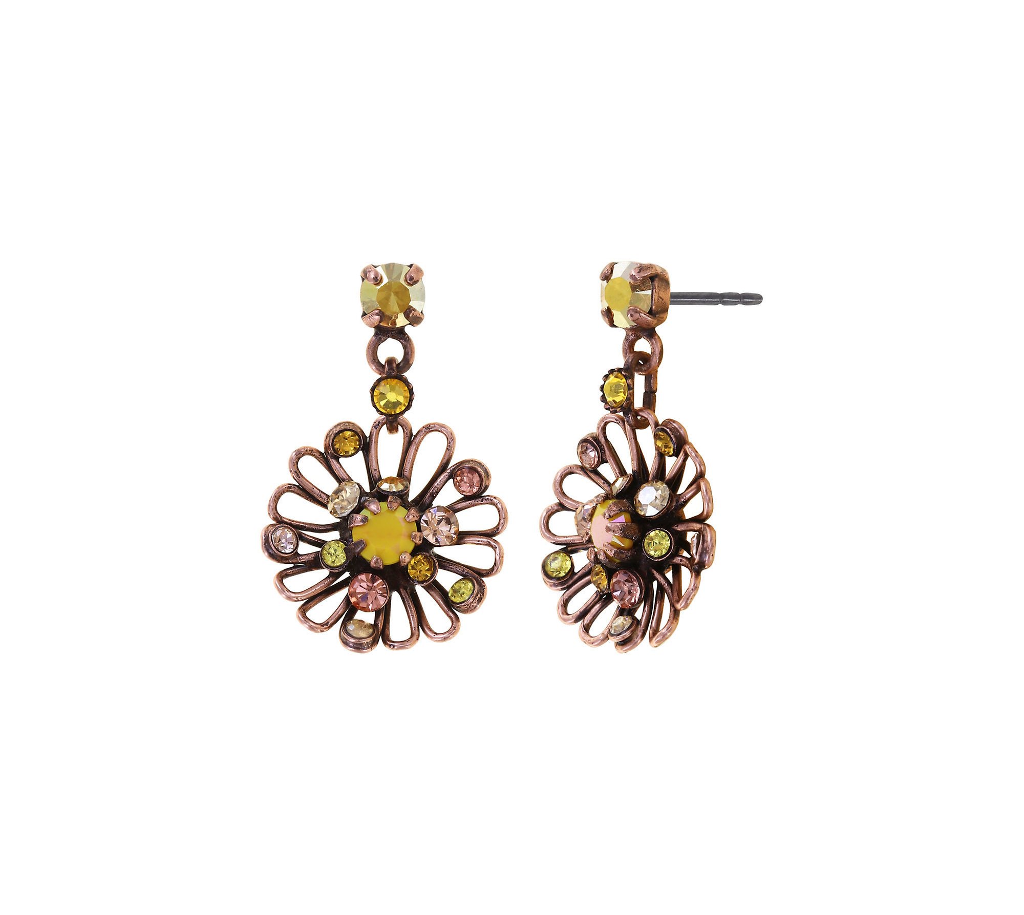 Kép Earring stud dangling Distel Yellow  size 2XS