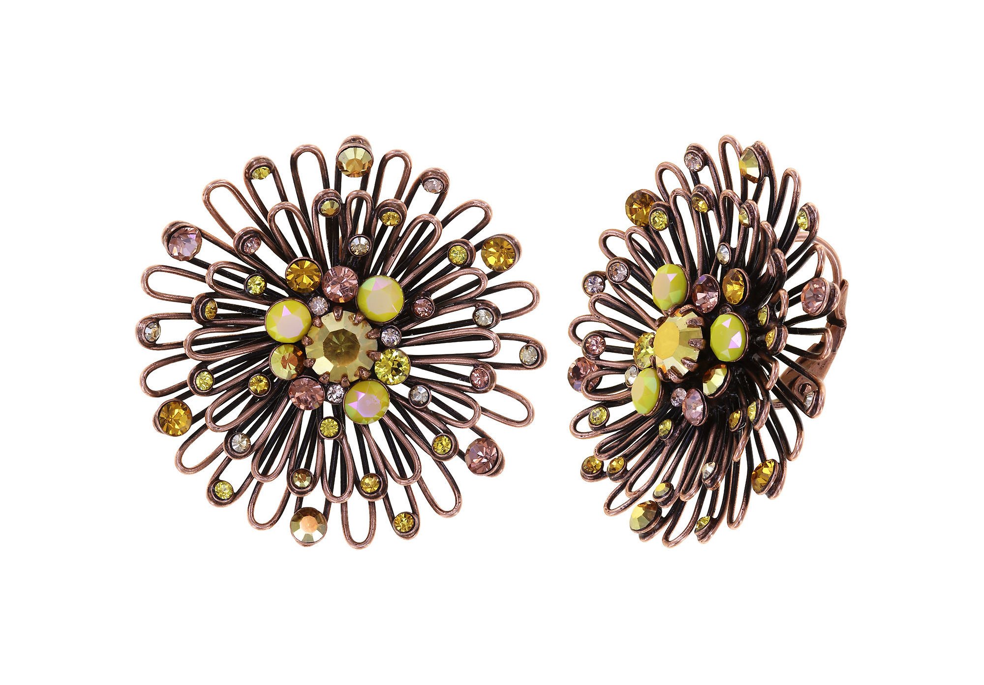 image pour Boucles d'oreilles Eurowire Distel Jaune  size L