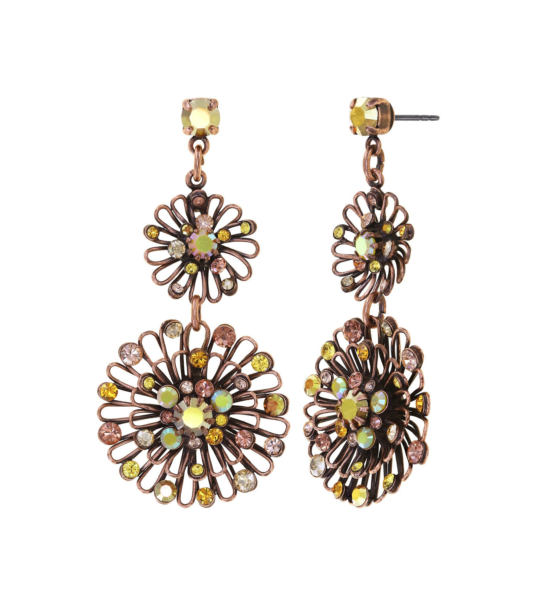 image pour Clou d'oreille pendant Distel Jaune  size M,2XS