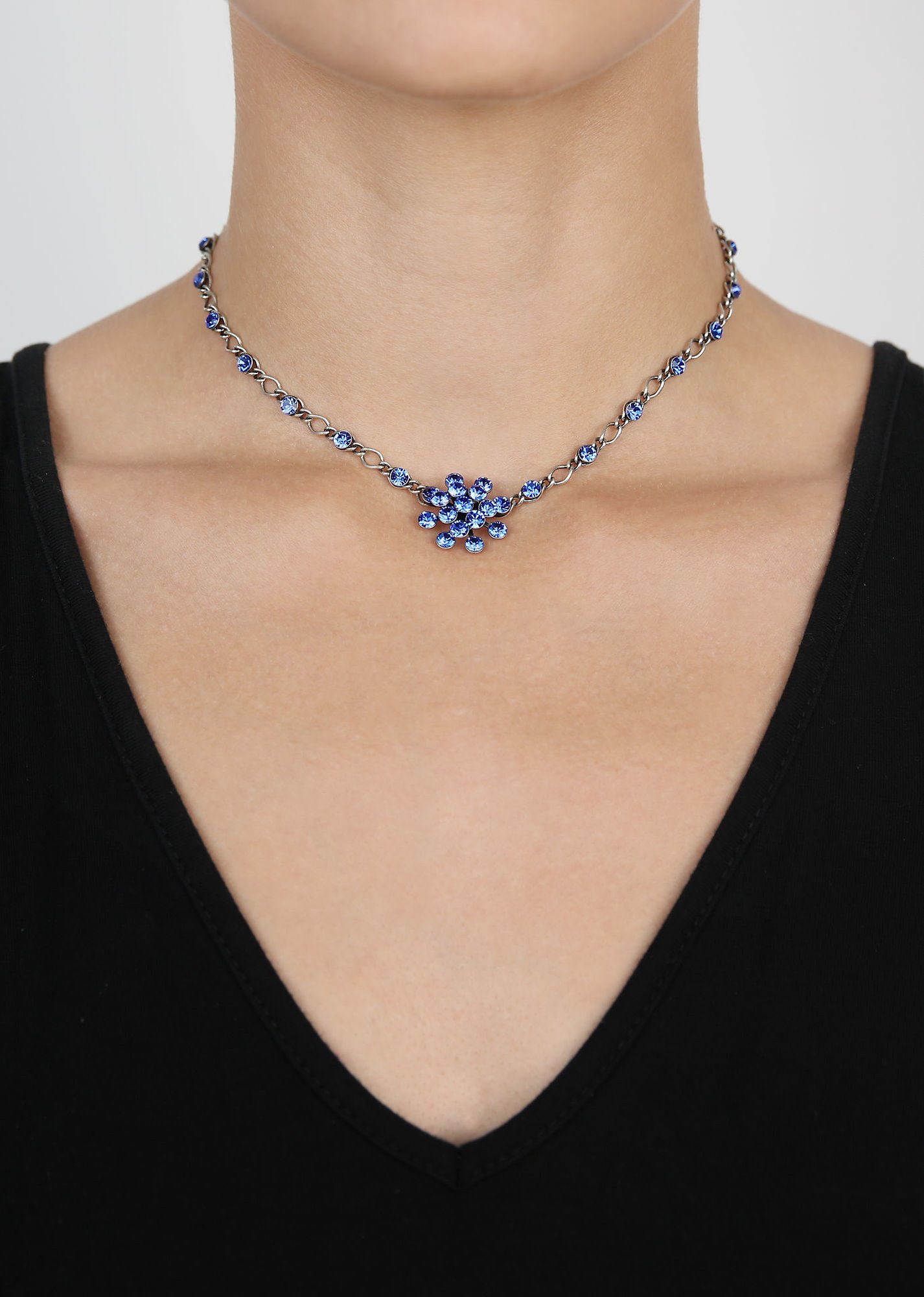 image pour Collier Magic Fireball Bleu sapphire Classic Size (21mm Ø)