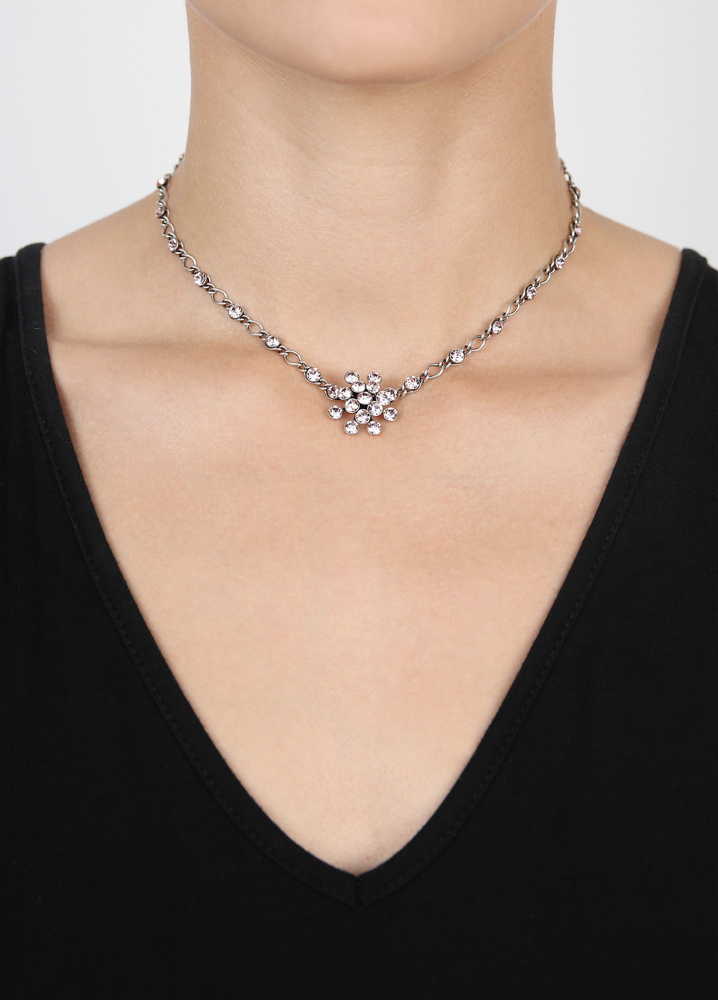 image for Necklace Magic Fireball Pink vintage rose Classic Size (21mm Ø)