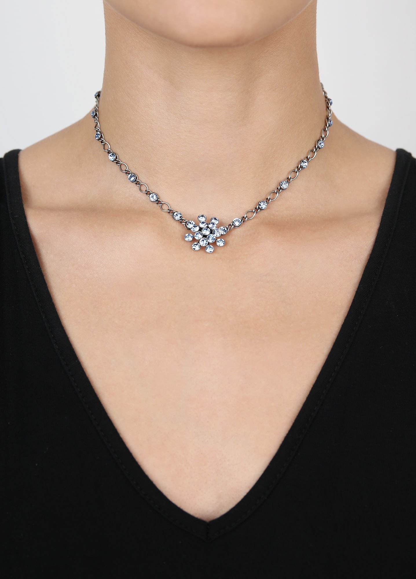 image for Necklace Magic Fireball Light Blue light sapphire Classic Size (21mm Ø)