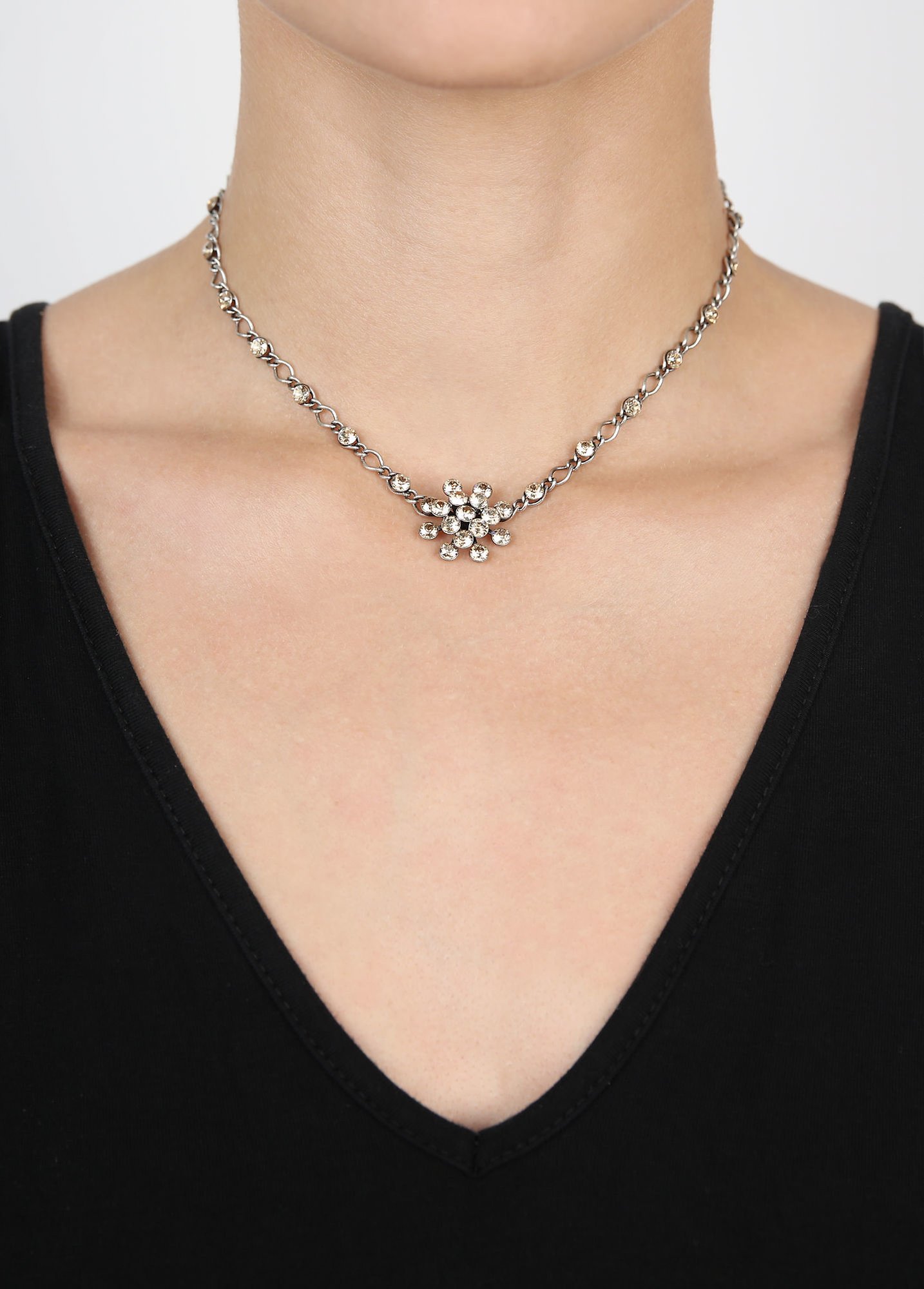 image pour Collier Magic Fireball Beige crystal golden shadow Classic Size (21mm Ø)