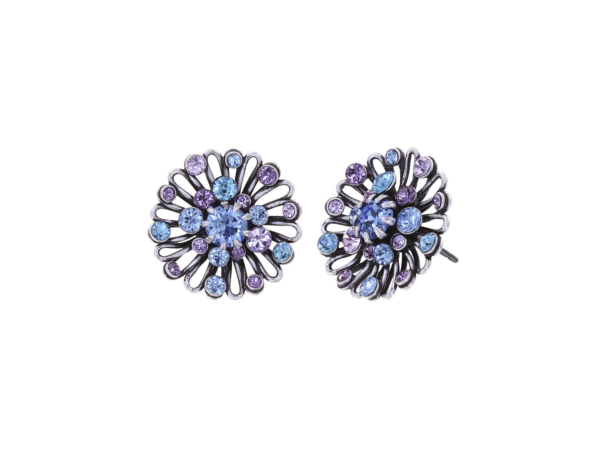 image pour Clou d'oreille Distel Bleu / Lila  size XS