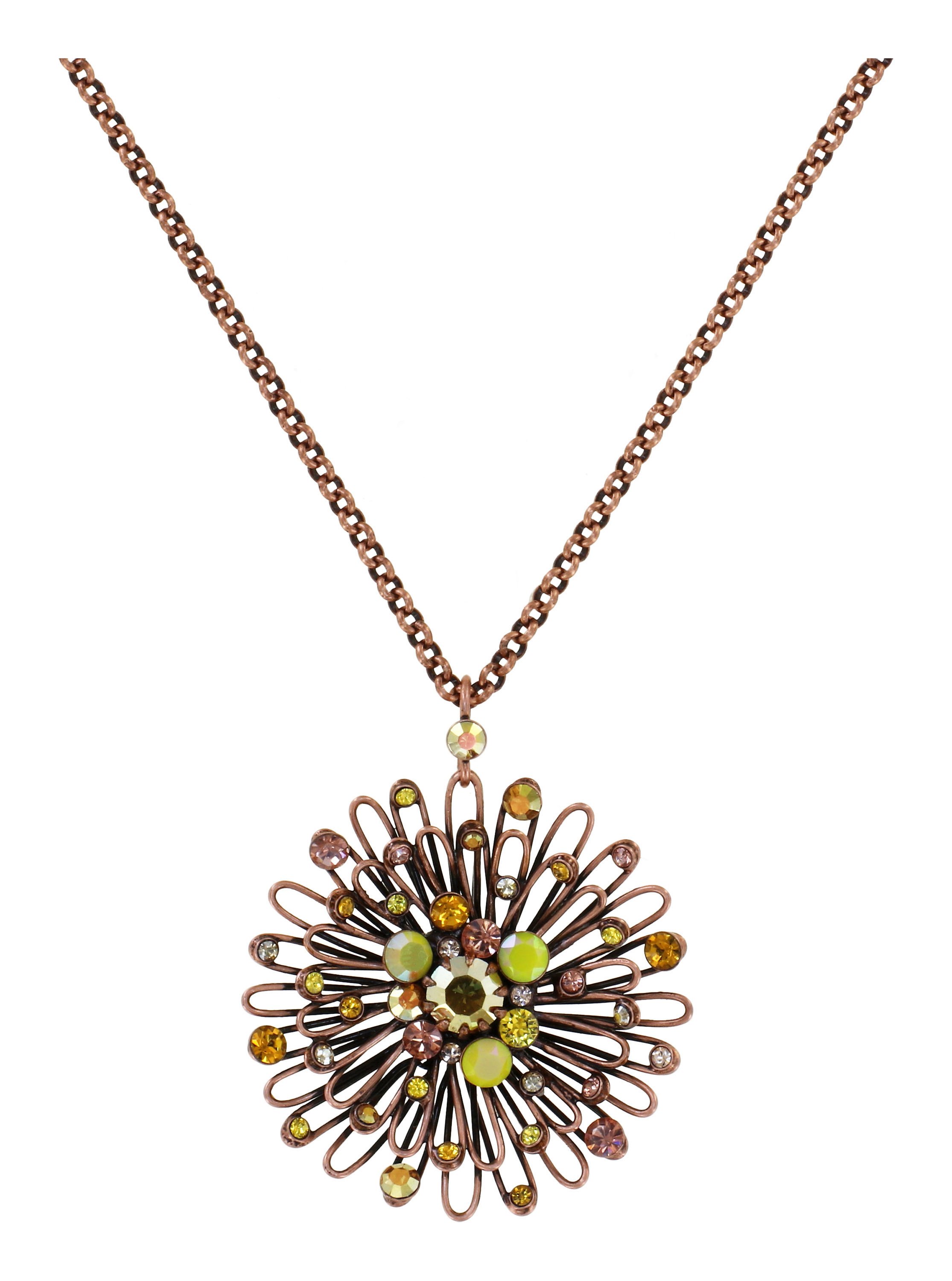 image pour Collier pendant Distel Jaune  size L