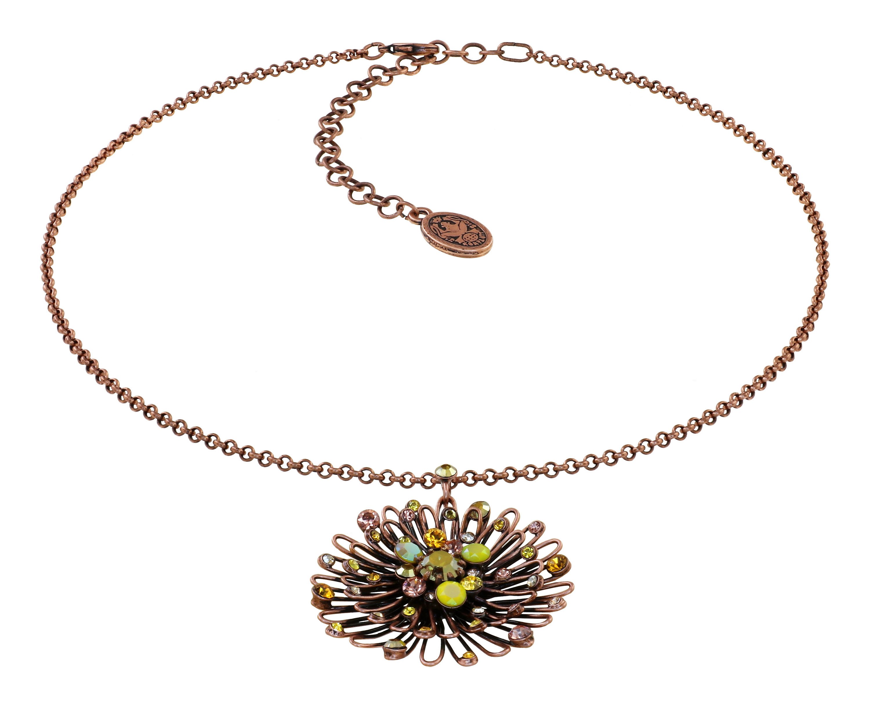 image pour Collier pendant Distel Jaune  size L