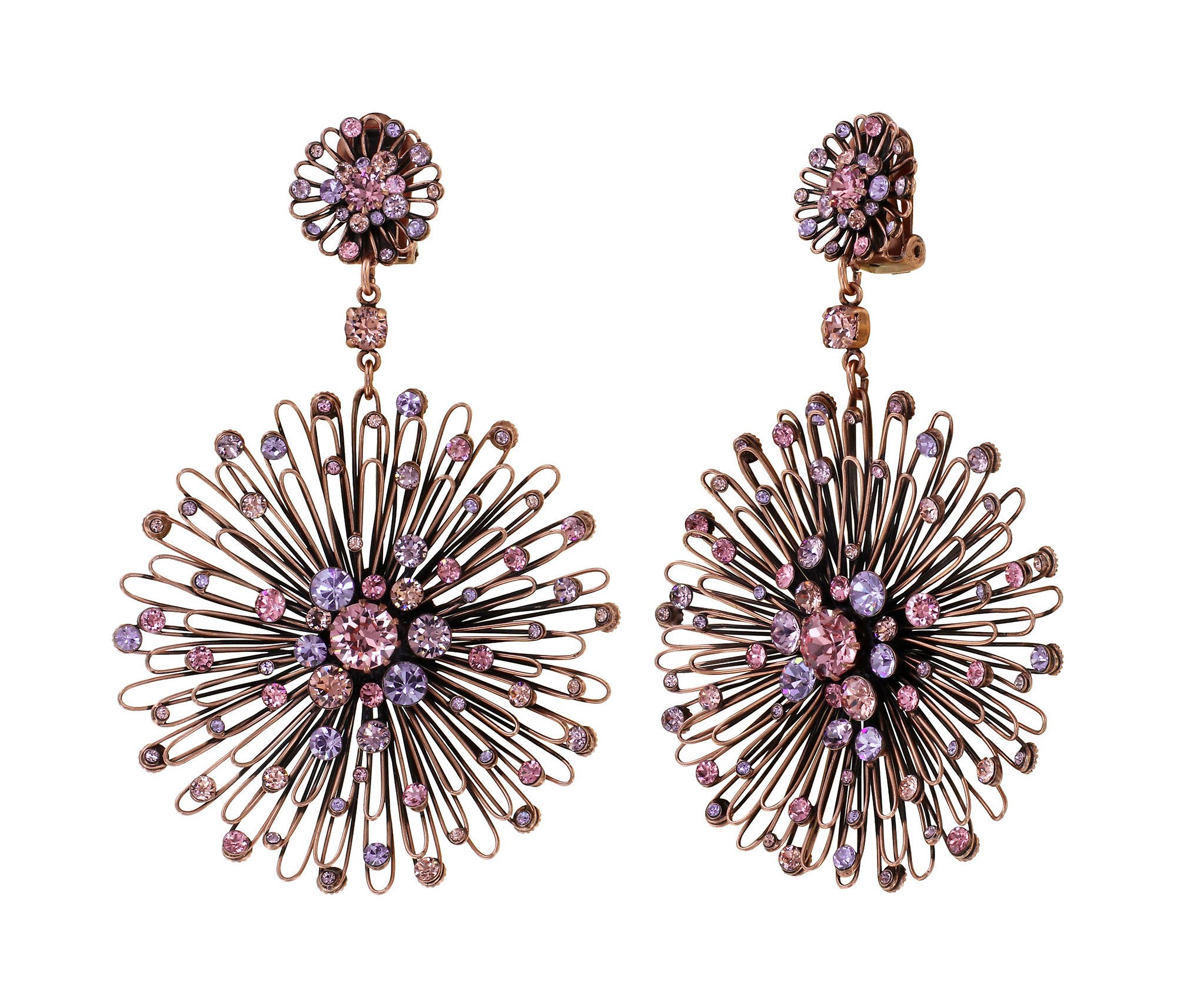 Bild für Ohrring Clip  Distel Pink / Lila  size 2XL,XS