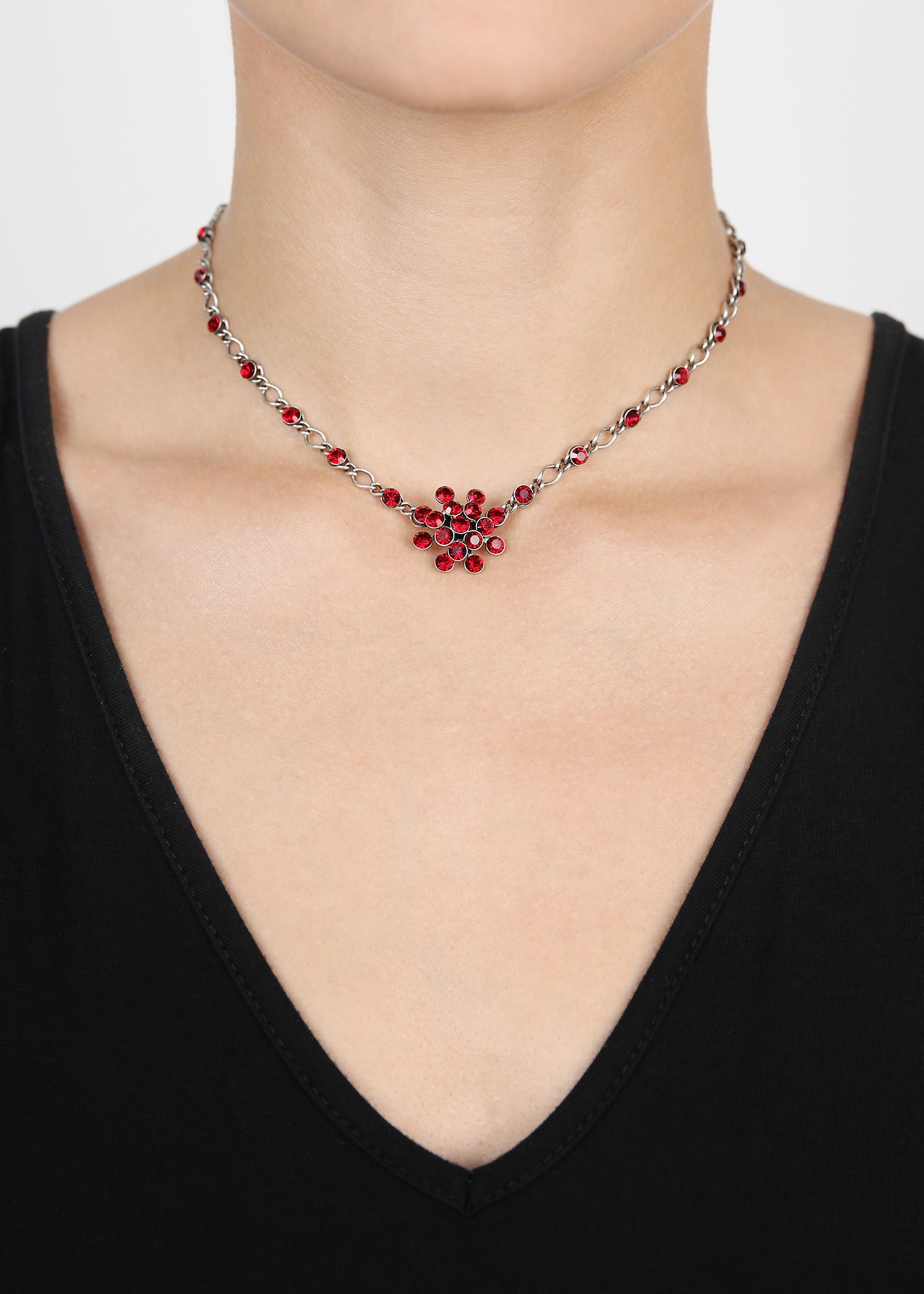 image pour Collier Magic Fireball Rouge siam Classic Size (21mm Ø)