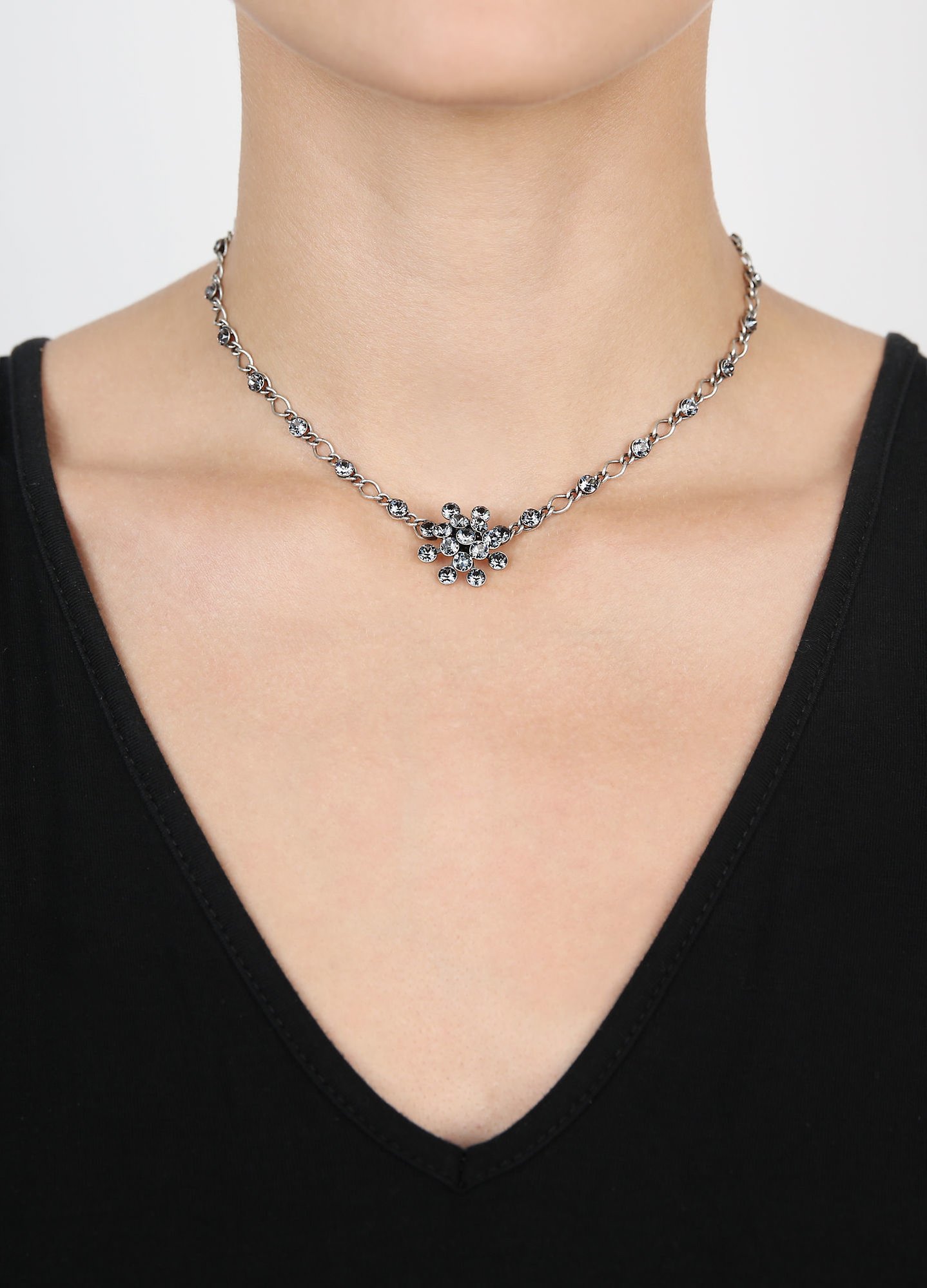 image for Necklace Magic Fireball Grey crystal night fall Classic Size (21mm Ø)