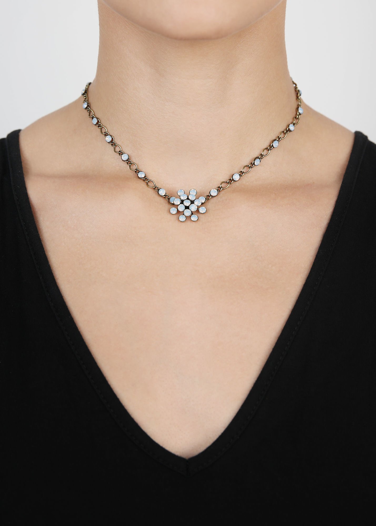 image for Necklace Magic Fireball Blue lt. sapphire opal Classic Size (21mm Ø)