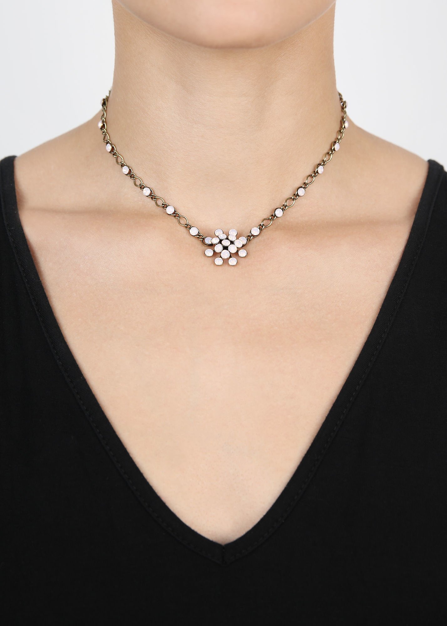 image for Necklace Magic Fireball Pink rose opal Classic Size (21mm Ø)