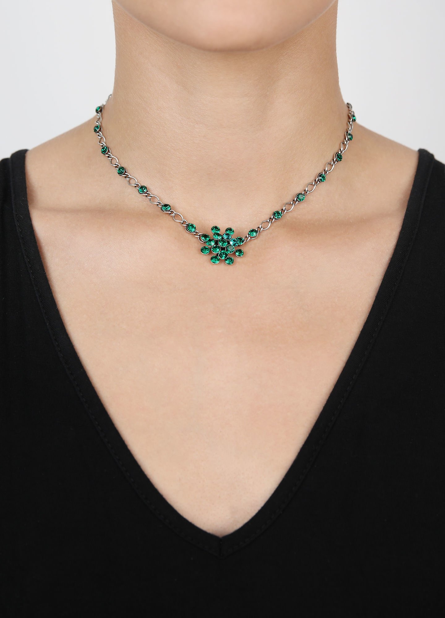 image for Necklace Magic Fireball Green emerald Classic Size (21mm Ø)