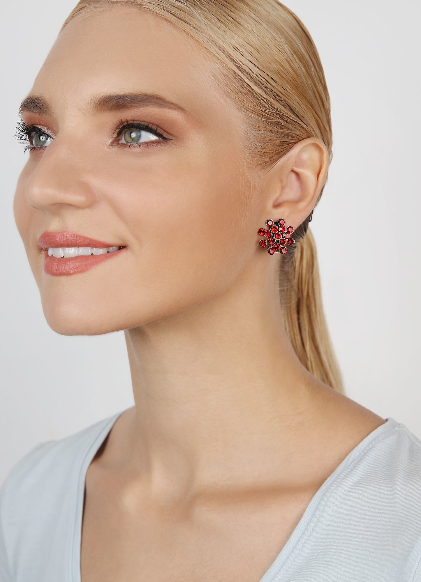 image pour Boucles d'oreilles Clip Magic Fireball Rouge red velvet Classic Size (21mm Ø)