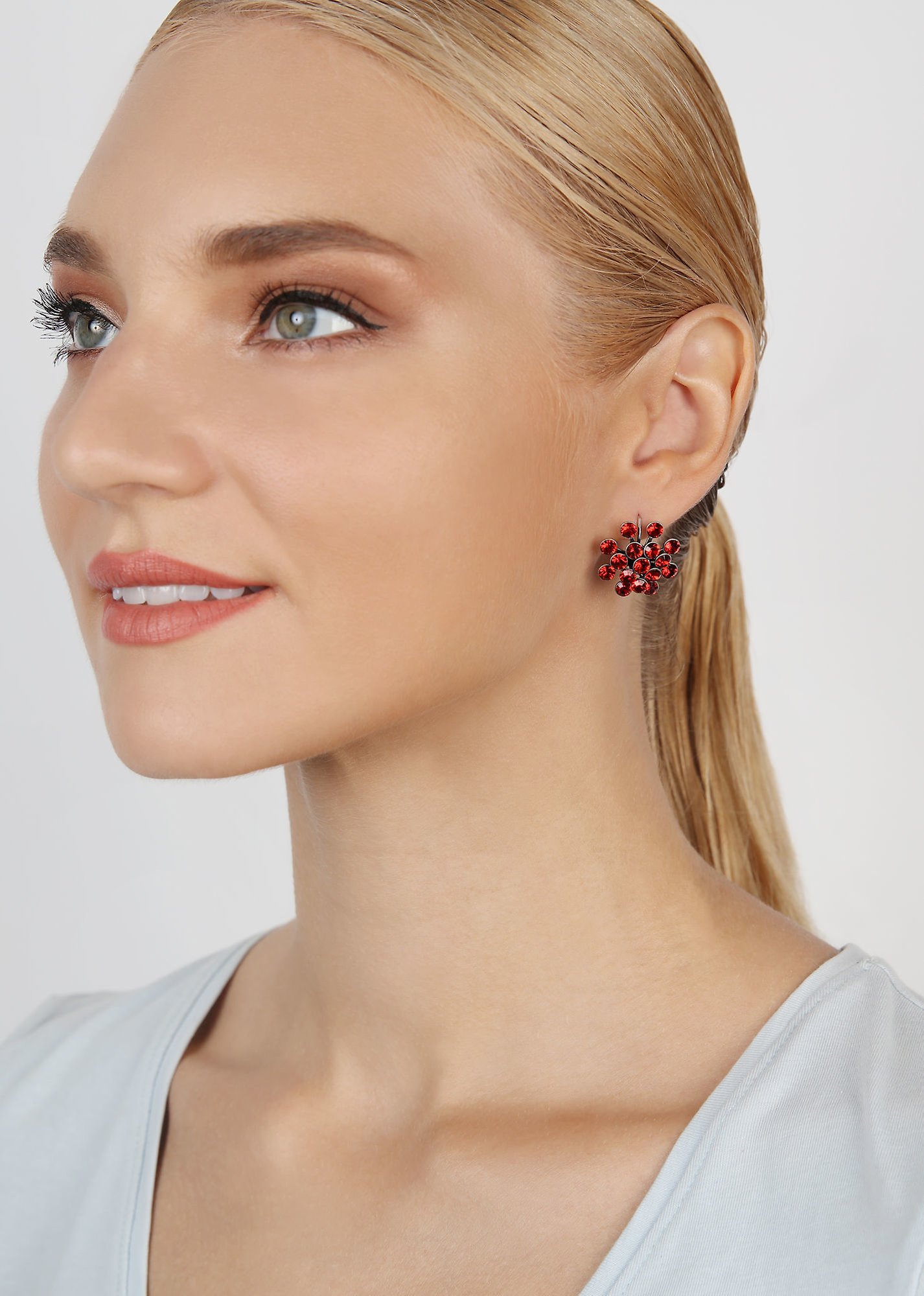 image pour Boucles d'oreilles Eurowire Magic Fireball Rouge red velvet Classic Size (21mm Ø)