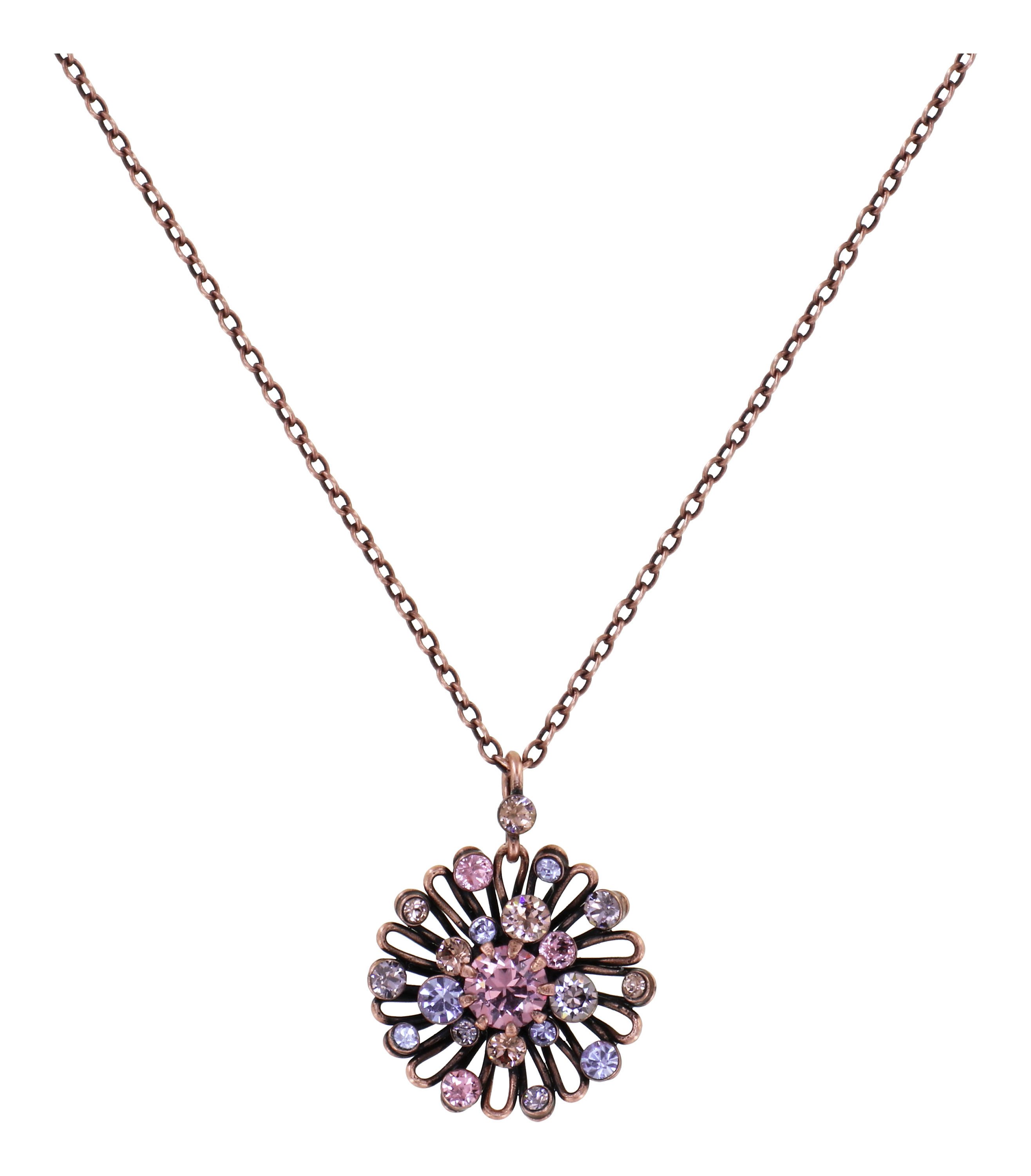 image for Necklace pendant Distel Pink / Lila  size XS