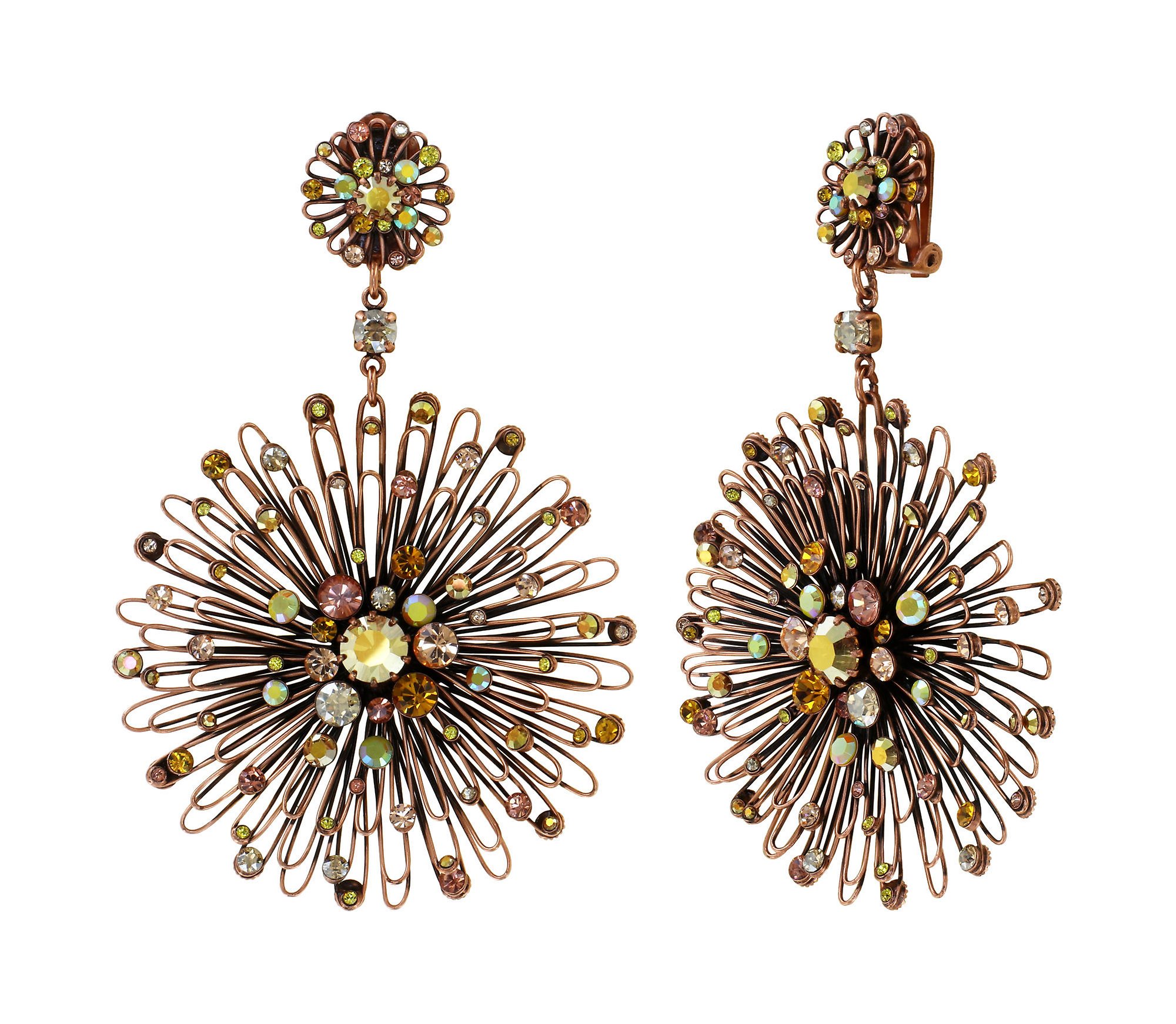 image for Earring Clip Dangling Distel Yellow  size 2XL,XS