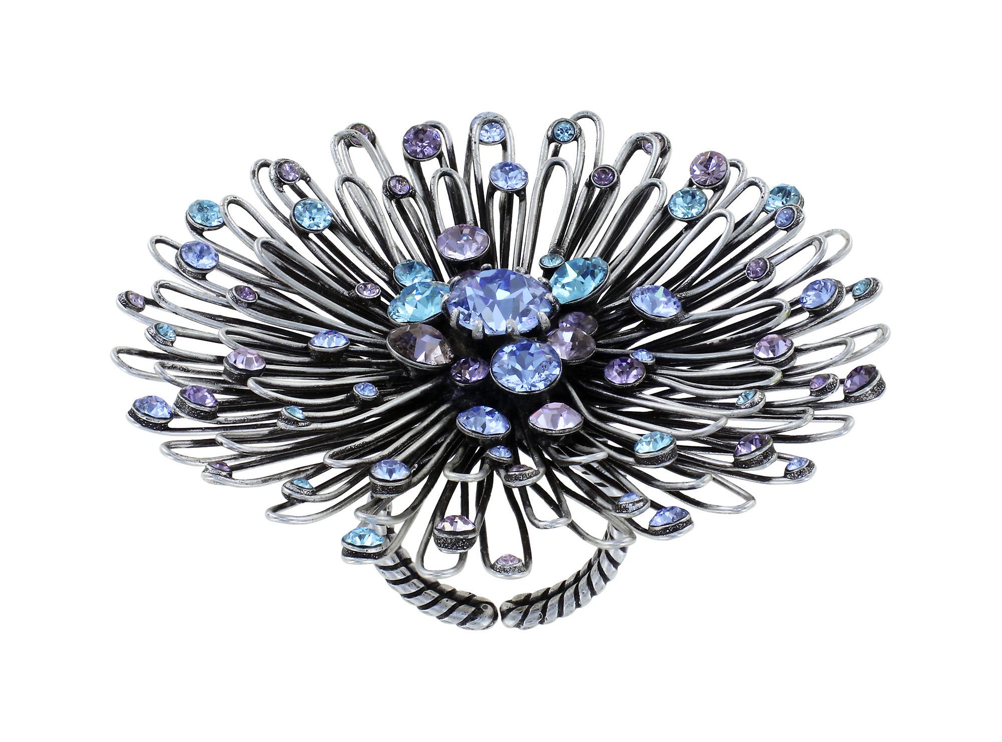 image for Ring Distel Blue / Lila  size 2XL
