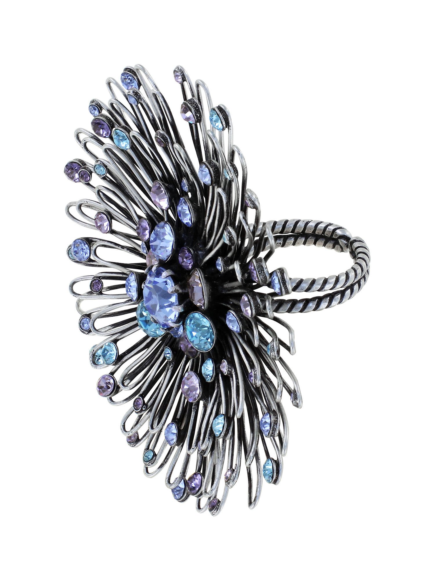 image for Ring Distel Blue / Lila  size 2XL