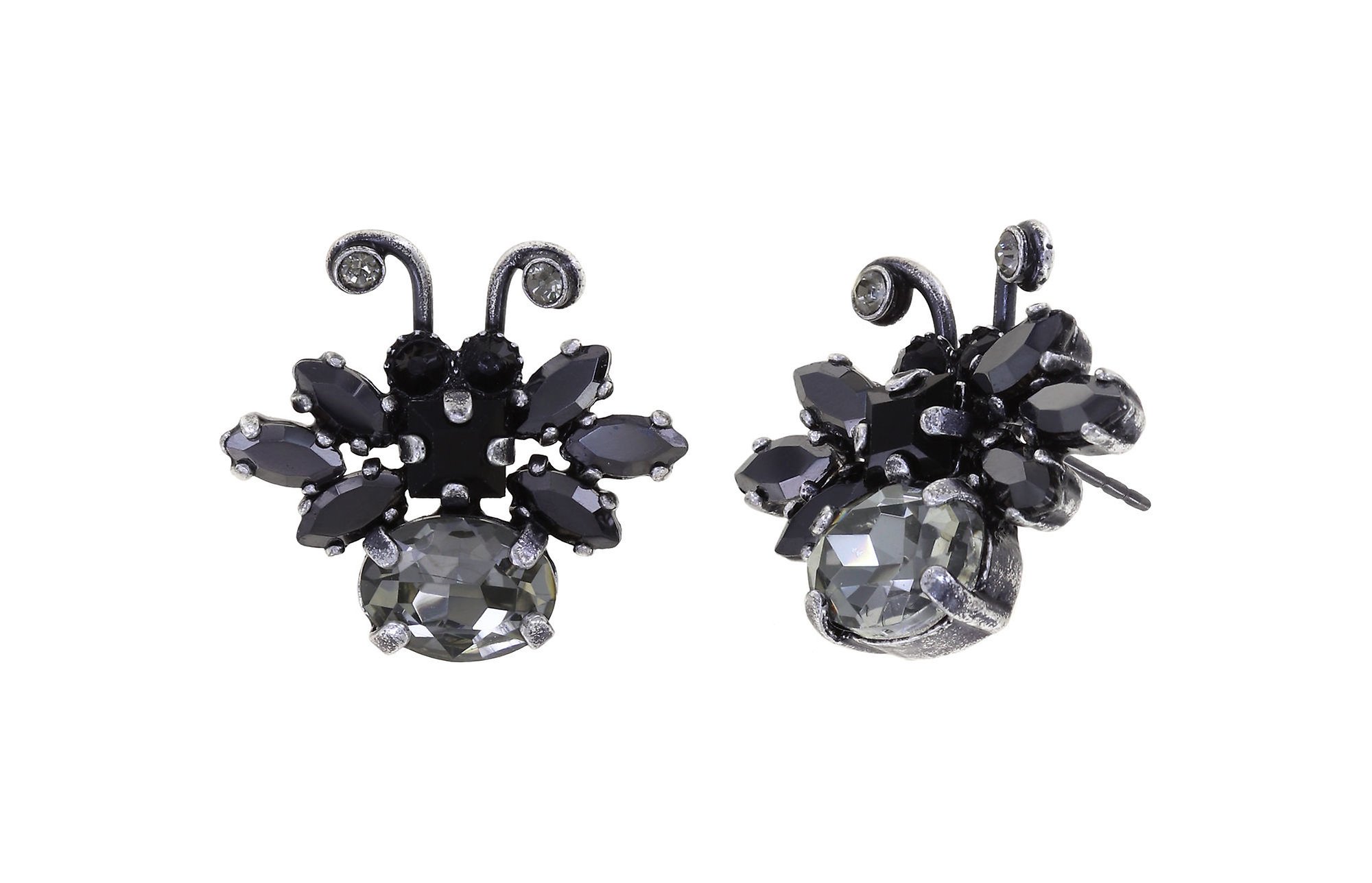 image for Earring Stud Love Bugs Black  