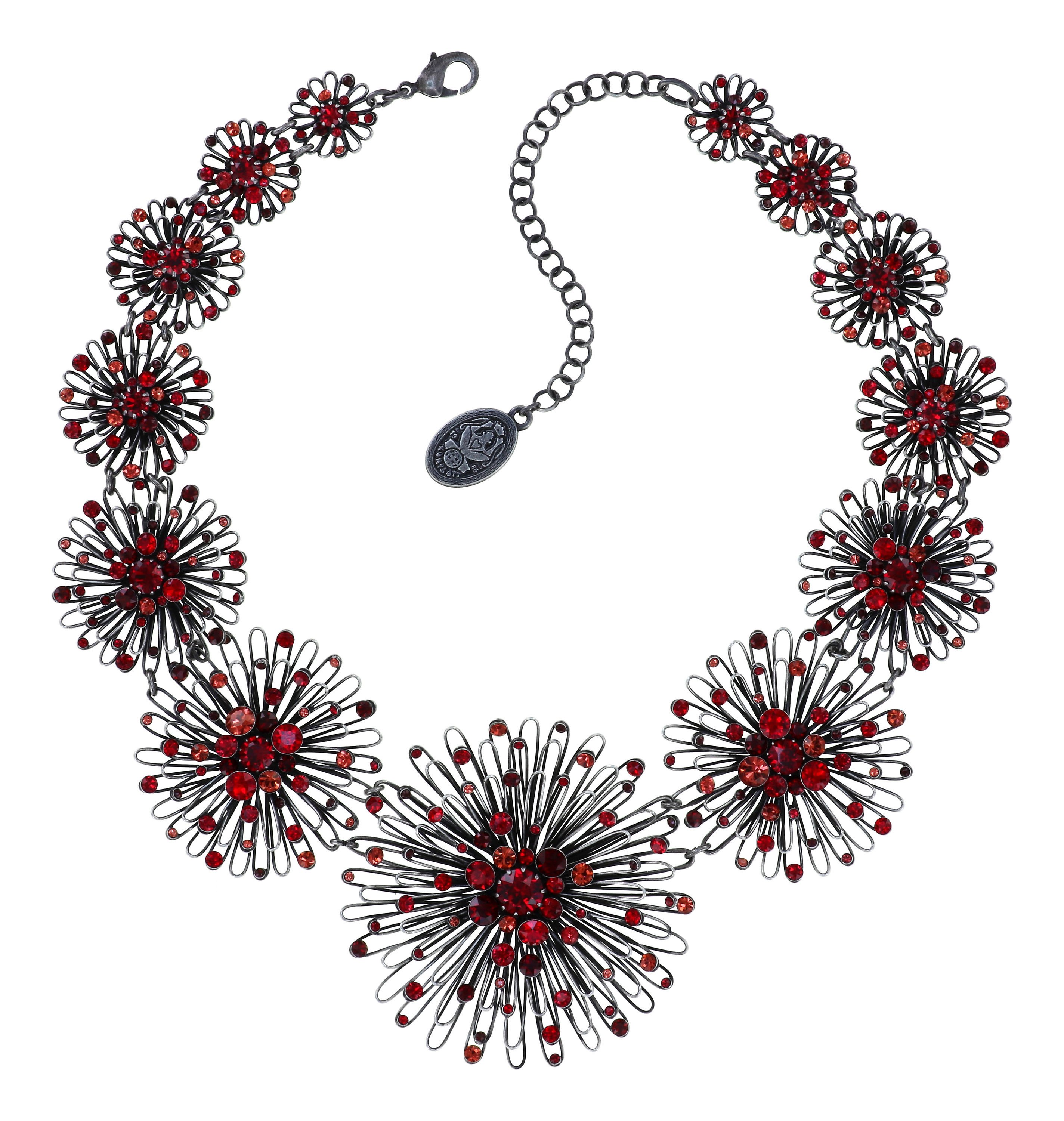 Bild für Halskette Collier Distel Korallenfarbig  size 2Xl,XL,L,M,S,XS,2XS