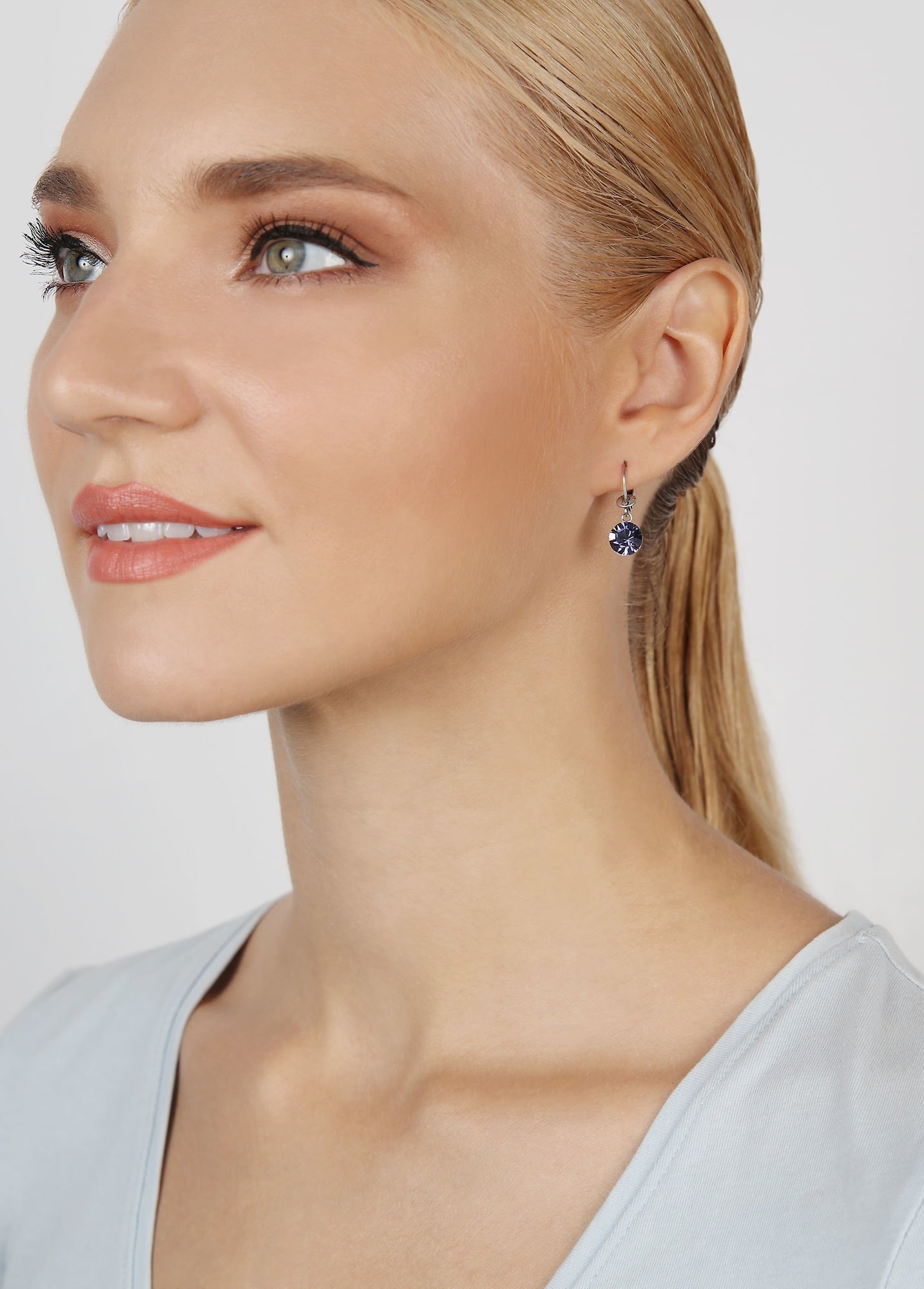 image for Earring Dangling Black Jack Lila tanzanite SS 39