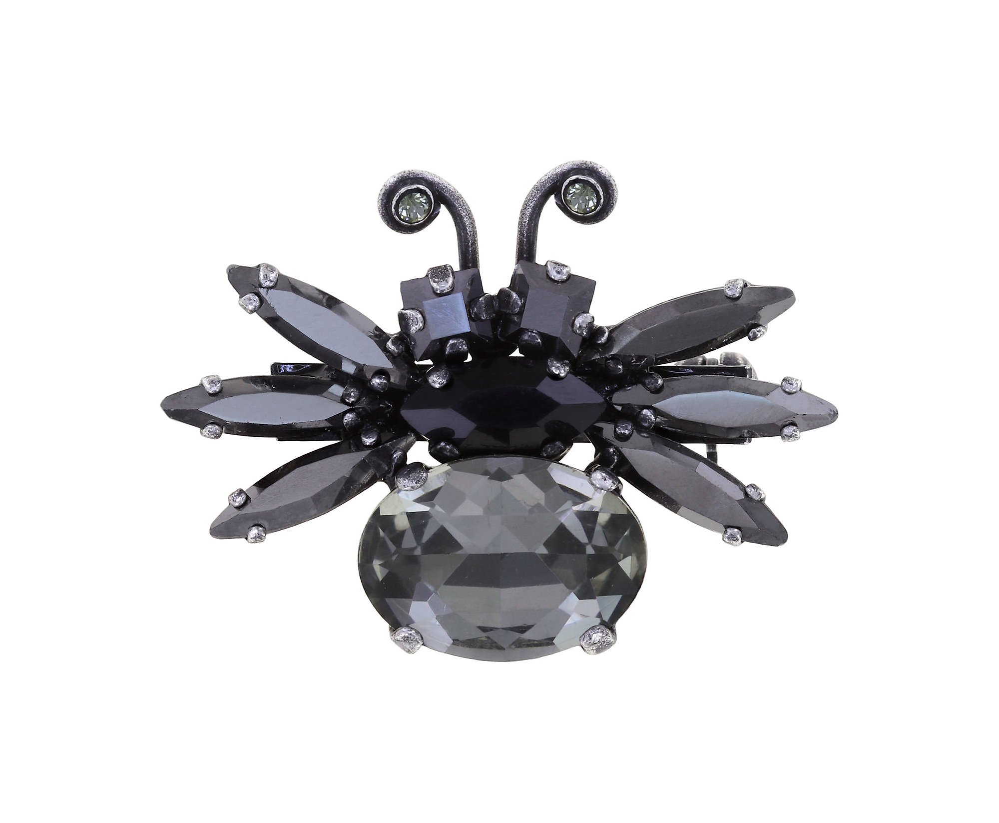 image for Brooch Love Bugs Black  