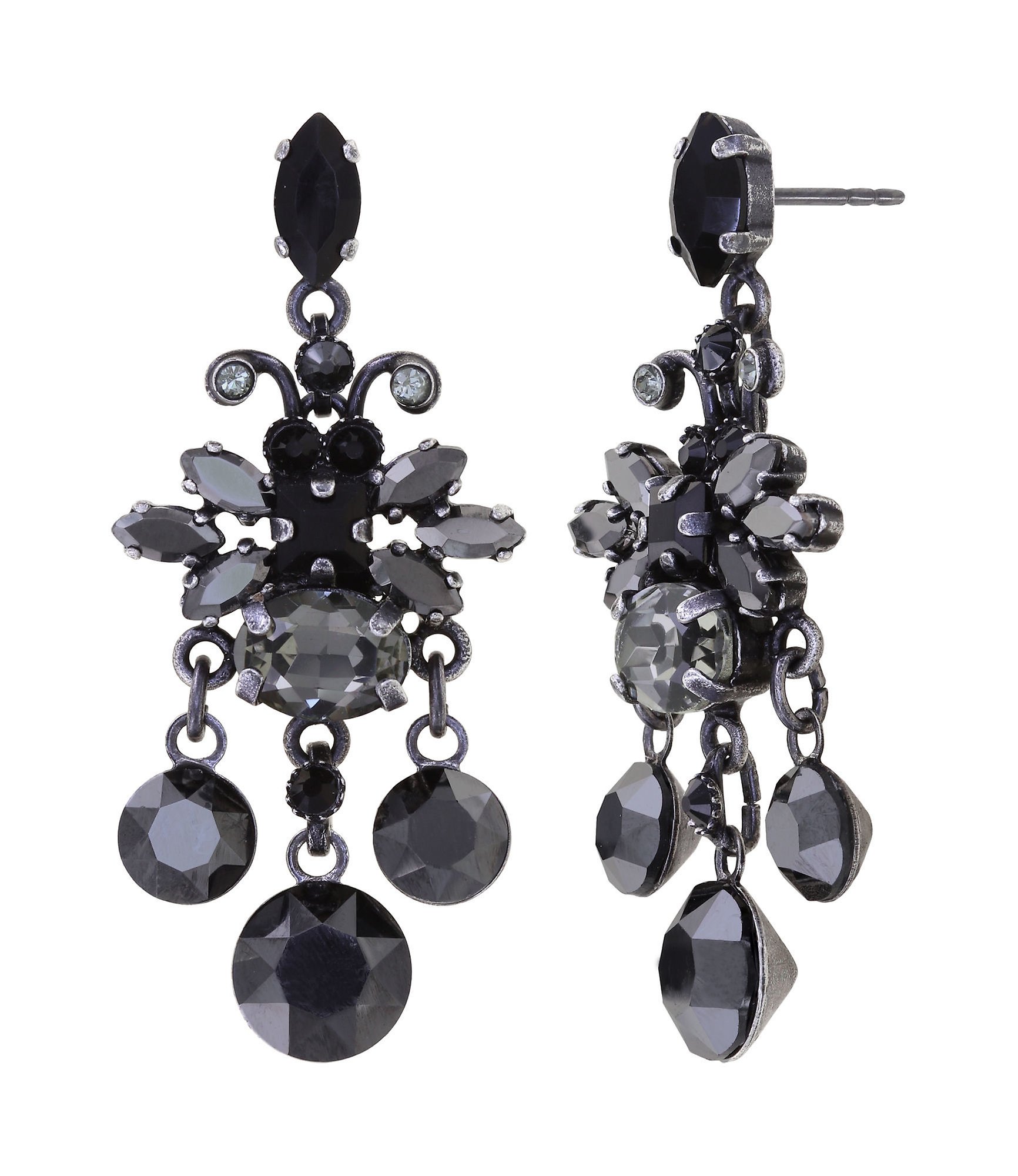 image pour Clou d'oreille pendant Love Bugs Noir  