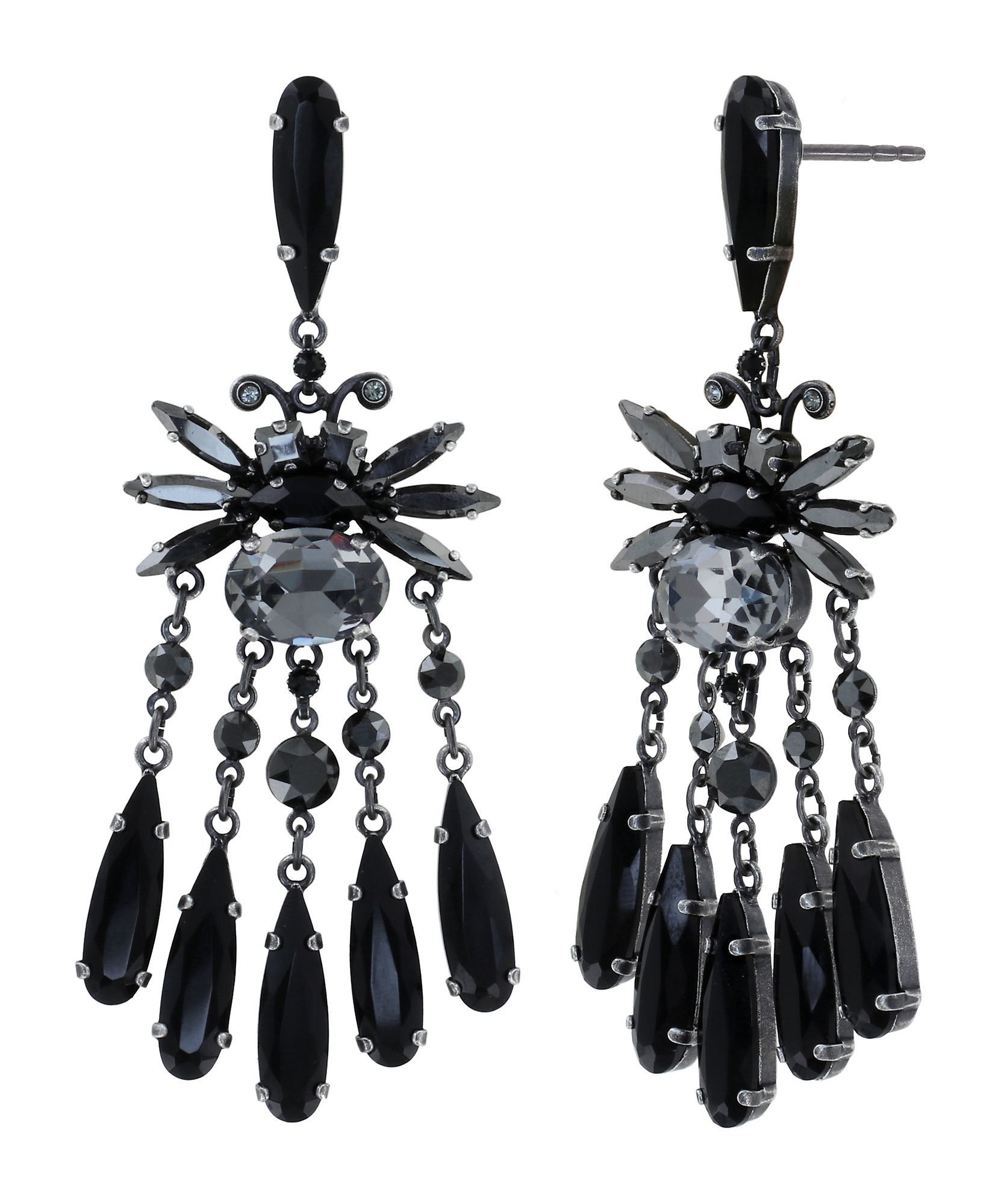 image pour Clou d'oreille pendant Love Bugs Noir  