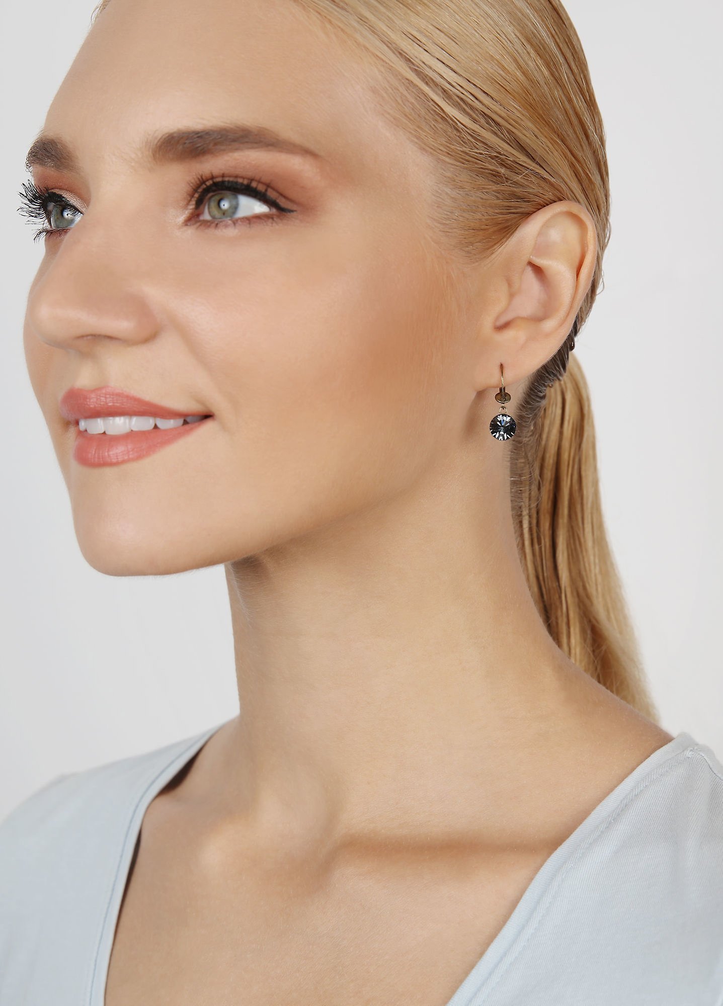 Bild für Ohrringe baumelnd Black Jack Grau crystal night fall SS 39