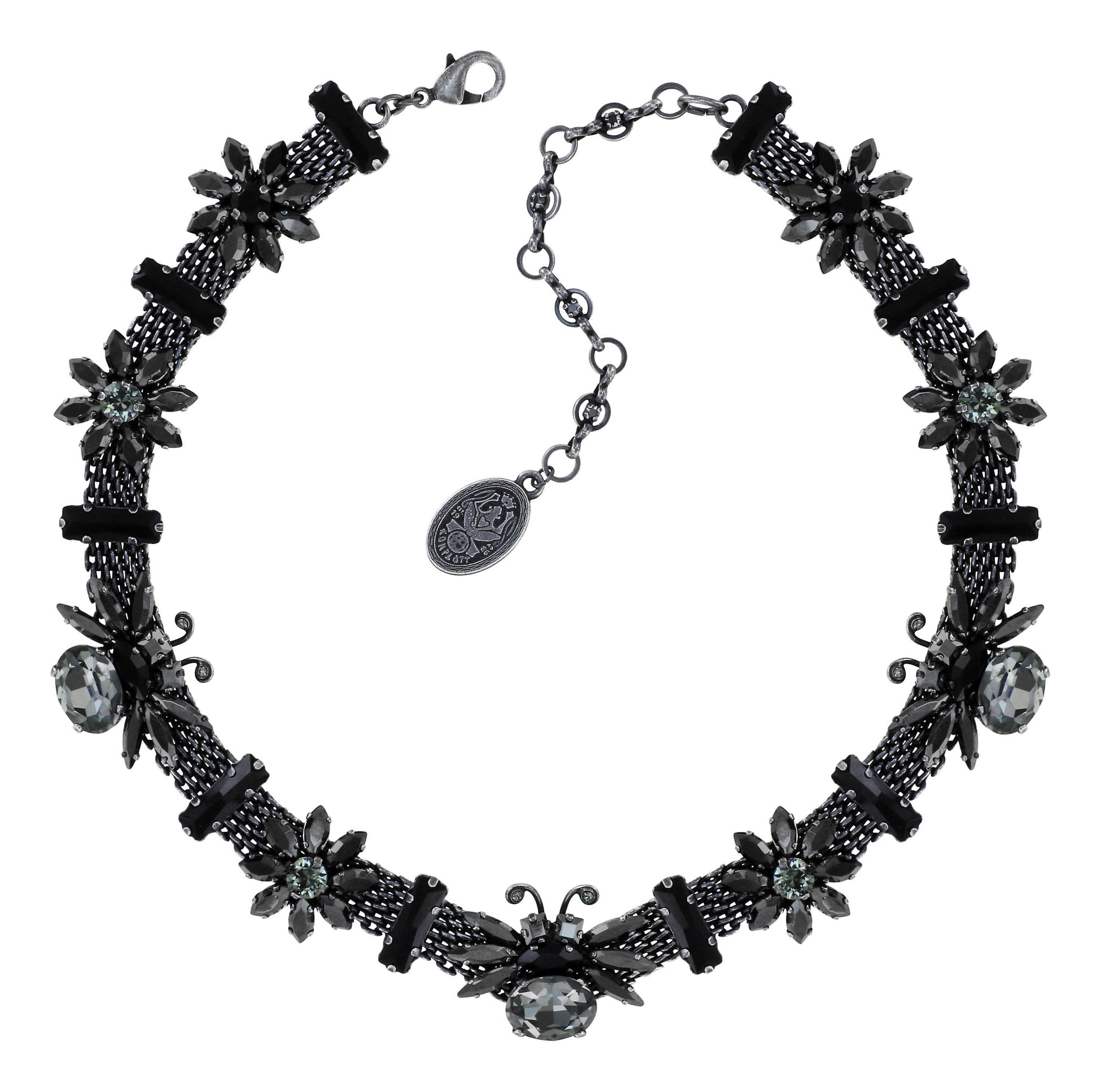 image for Necklace collier Love Bugs Black  
