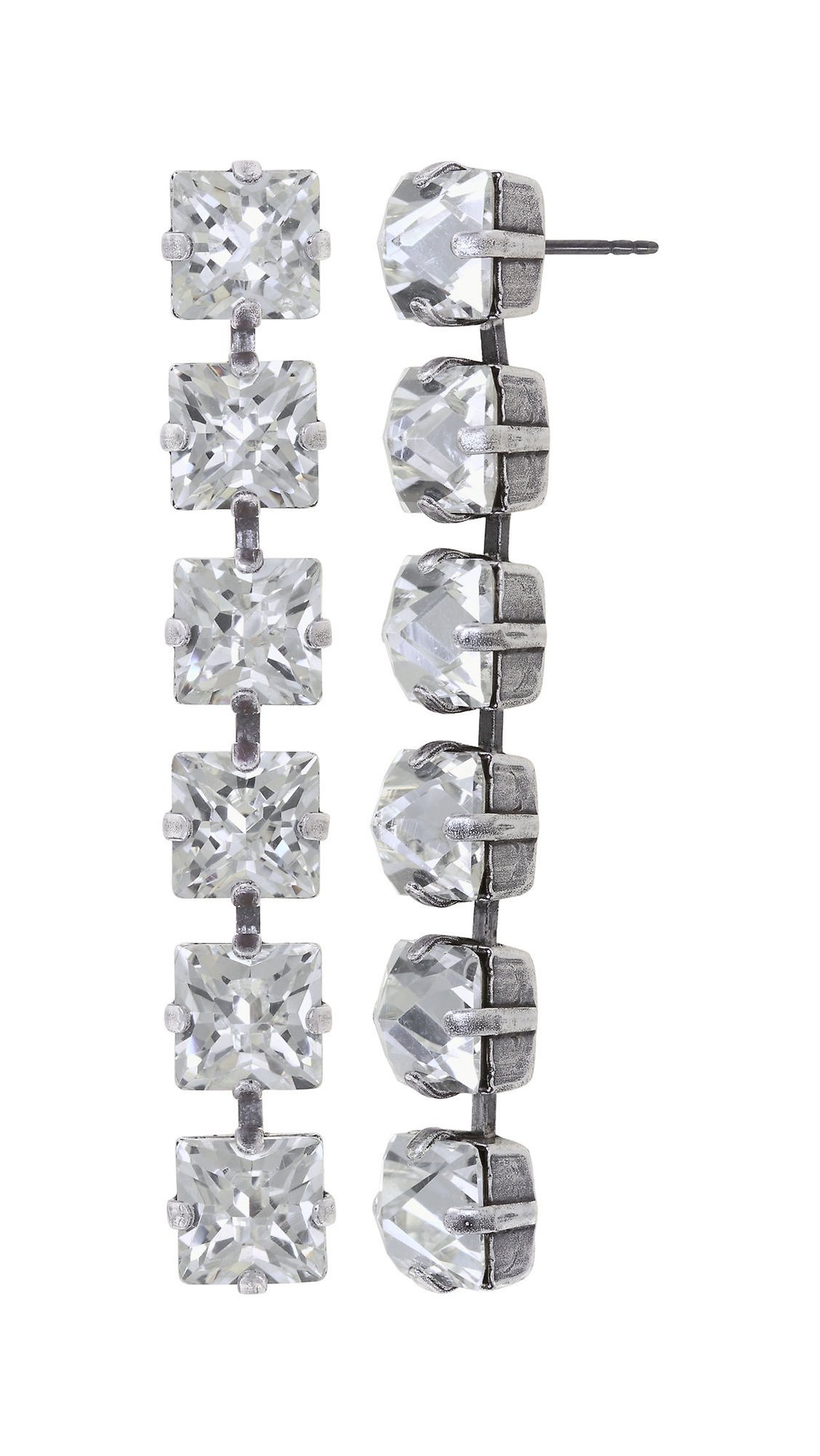 image for Earring Stud Dangling Punk Classics White  size M