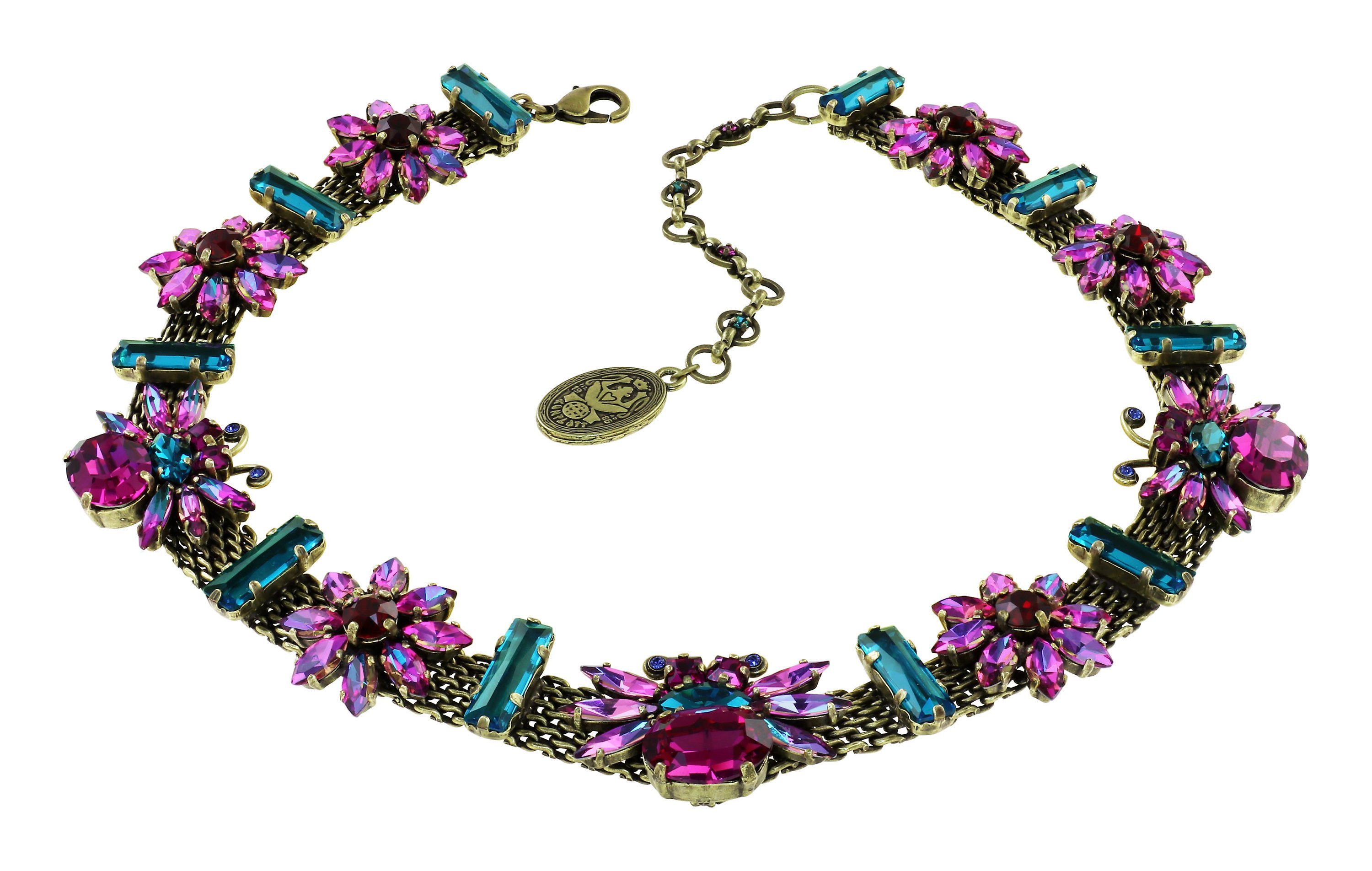 Bild für Halskette Collier Love Bugs Multi / Grün  