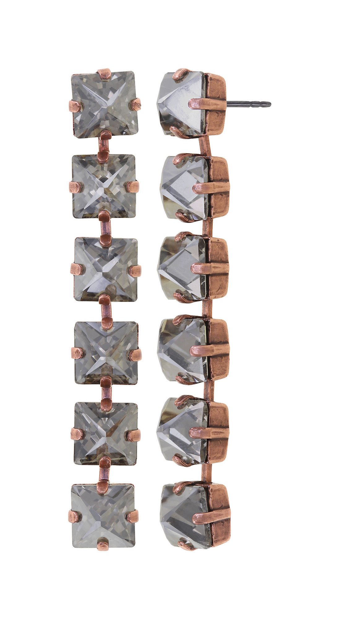 Kép Earring stud dangling Punk Classics Grey  size M