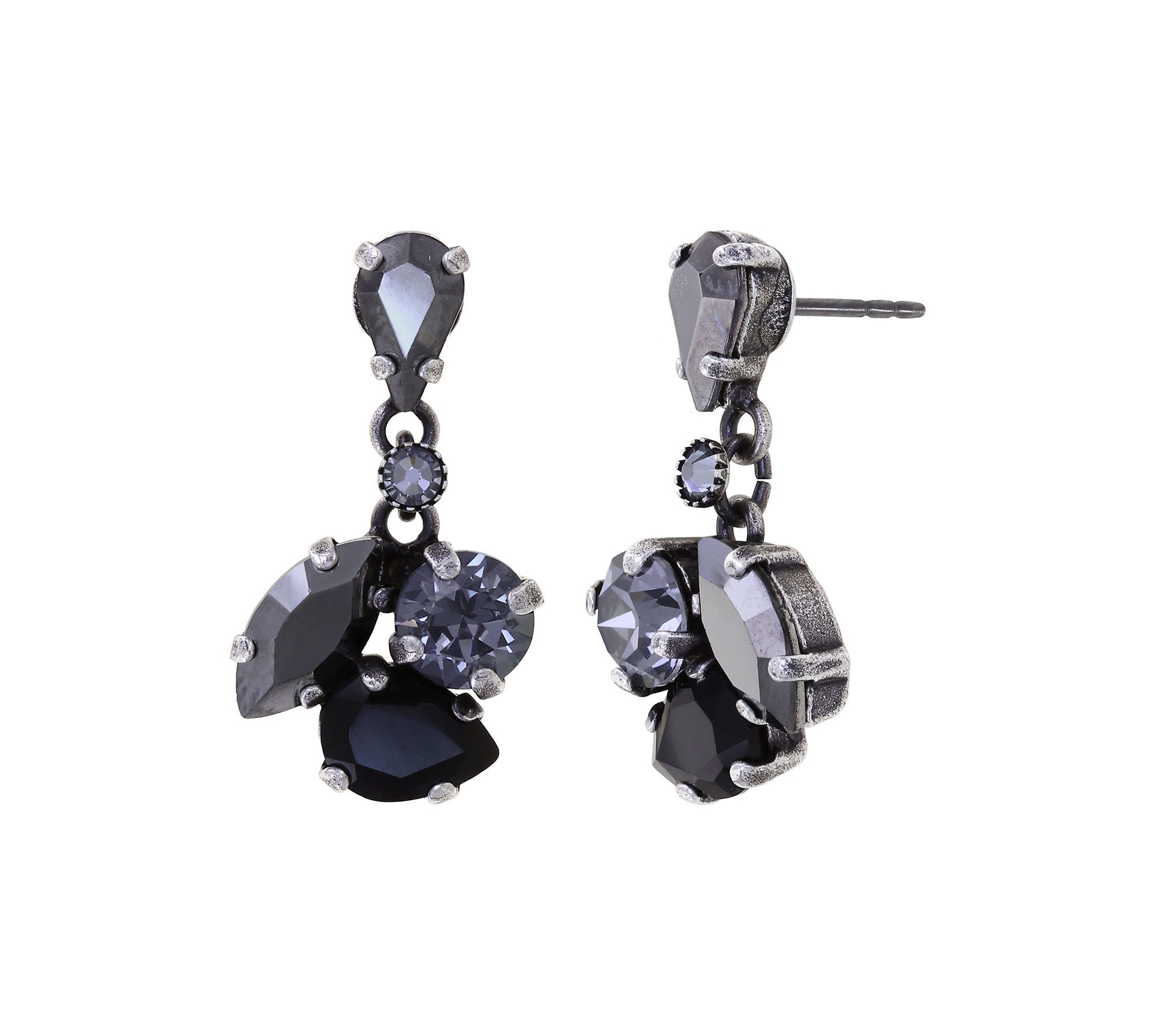 image pour Clou d'oreille pendant Ballroom Noir  