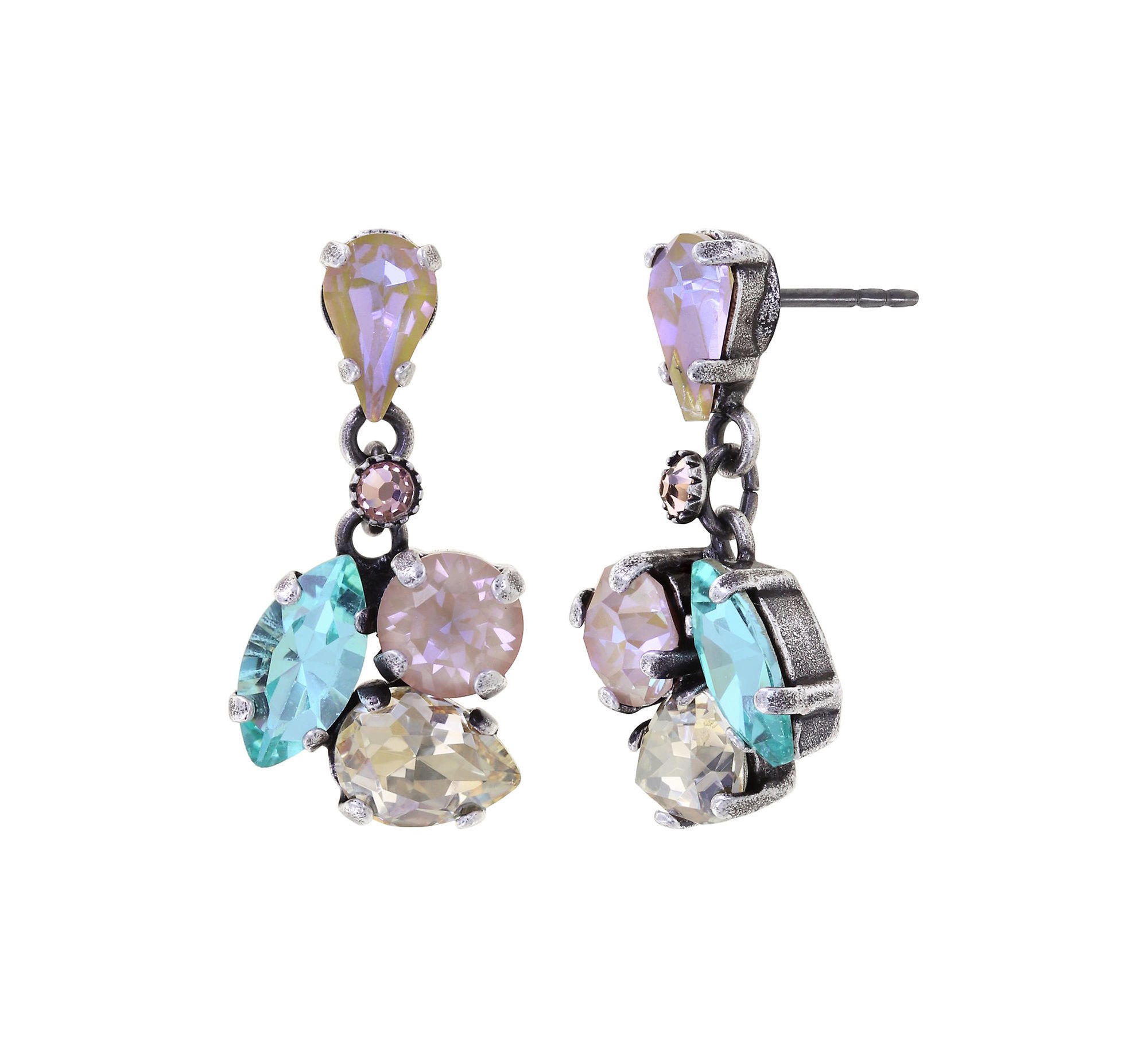image for Earring Stud Dangling Ballroom Pastel Multi  