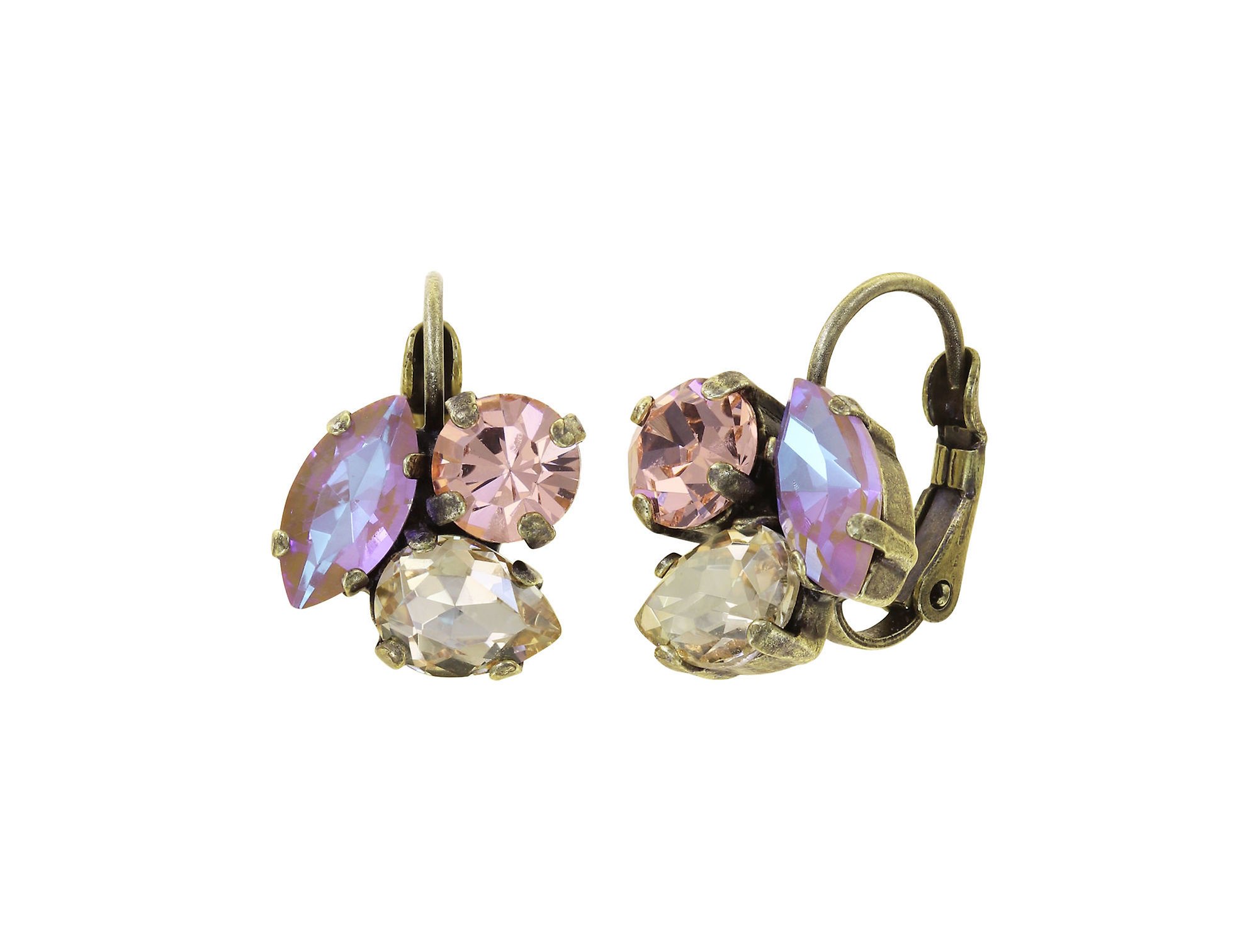 image pour Boucles d'oreilles Eurowire Ballroom Beige / Lila  