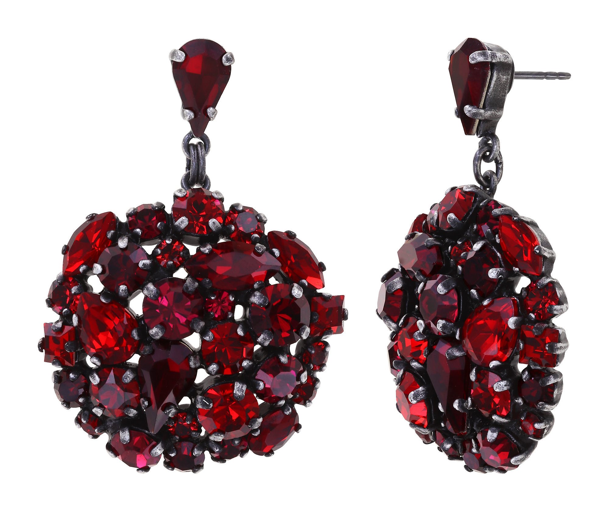 image for Earring Stud Dangling Ballroom Red  size M