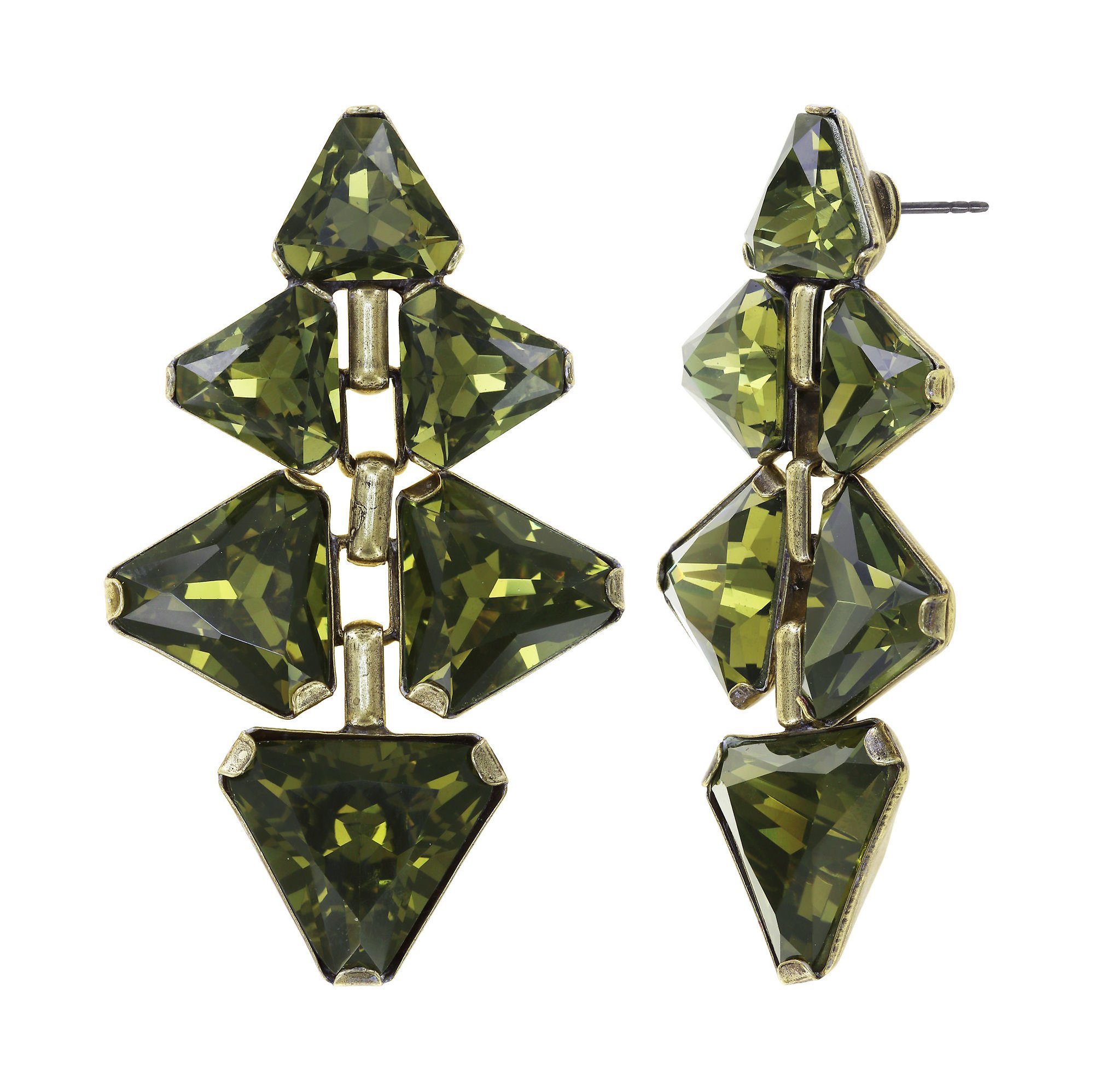 Bild für Ohrstecker baumelnd Star Trekking Grün  size M,S,2XS