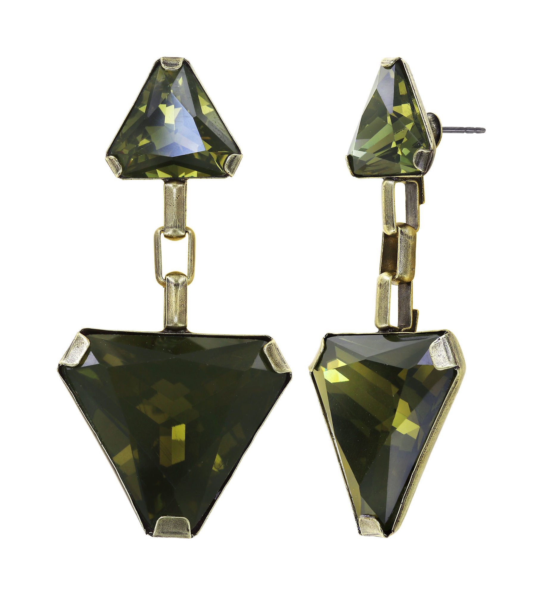 image for Earring Stud Dangling Star Trekking Green Khaki size XL,S