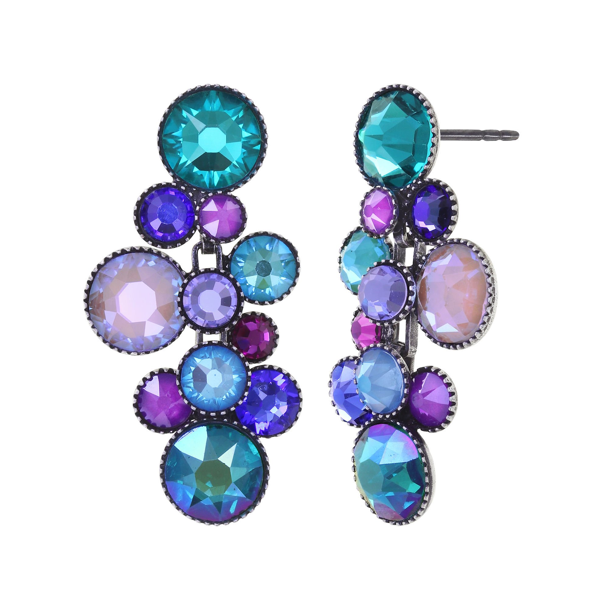 image for Earring Stud Dangling Water Cascade Strong Multi  