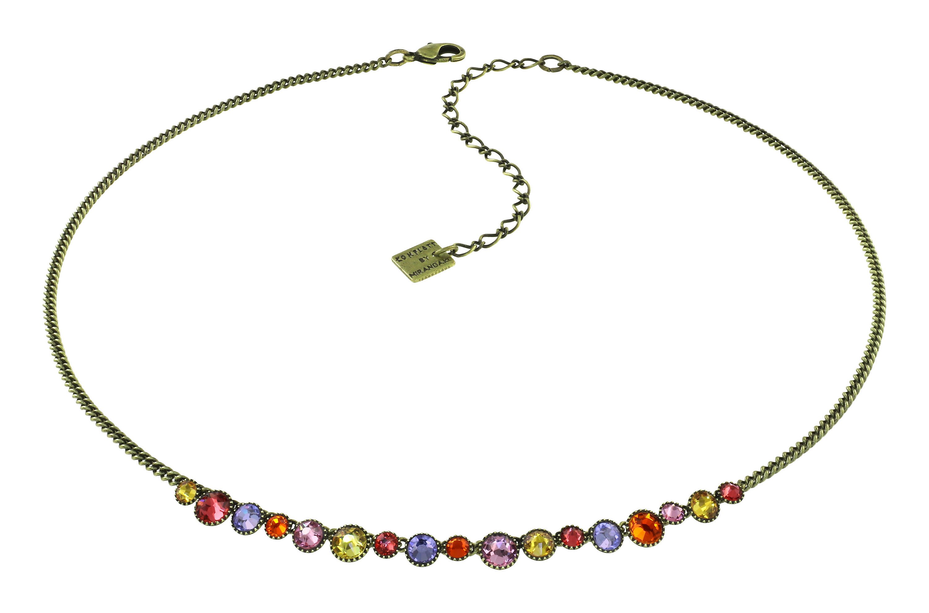 image for Necklace Water Cascade Orange / Lila  