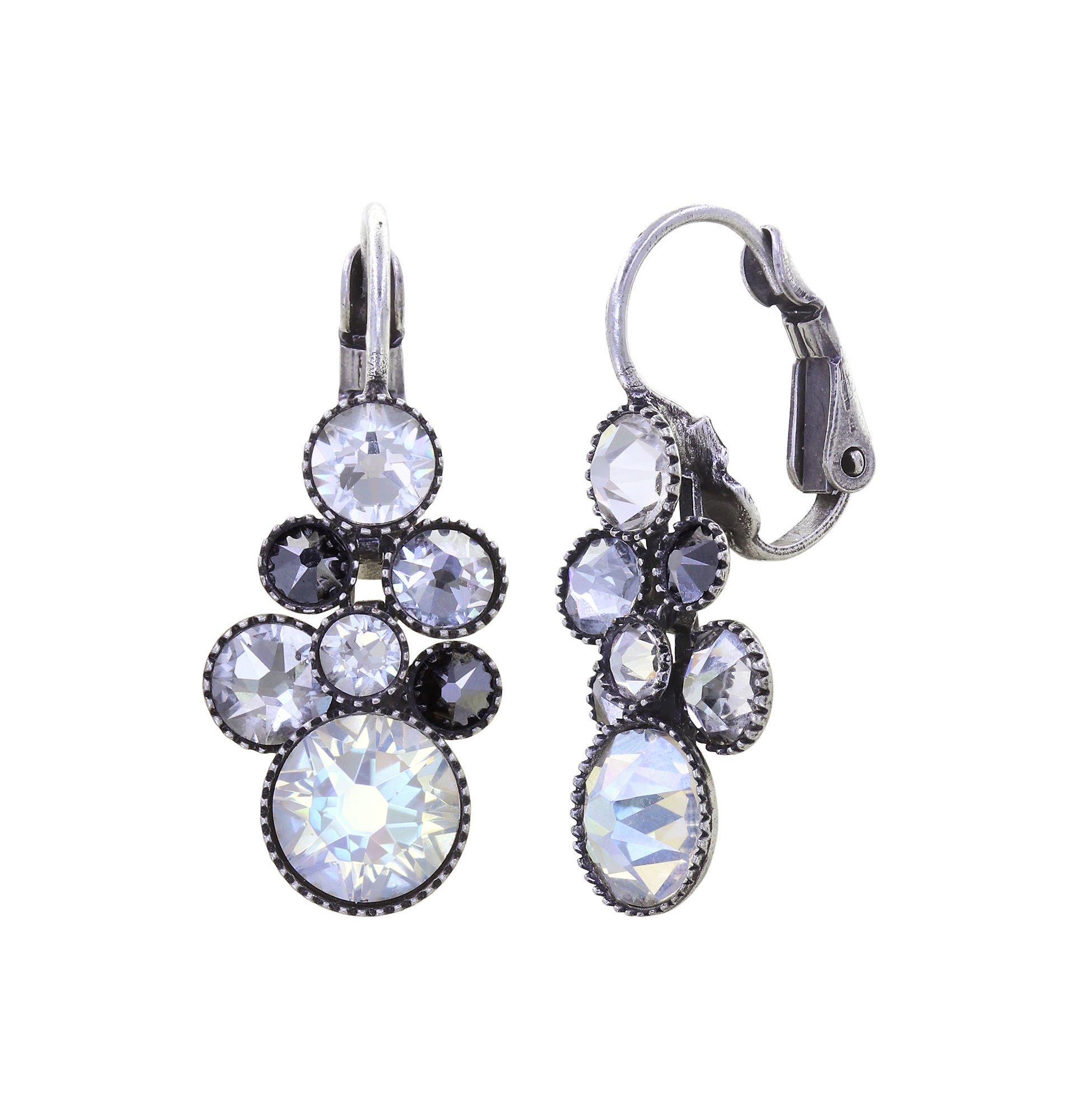image pour Boucles d'oreilles Eurowire pendantes Water Cascade Blanc  