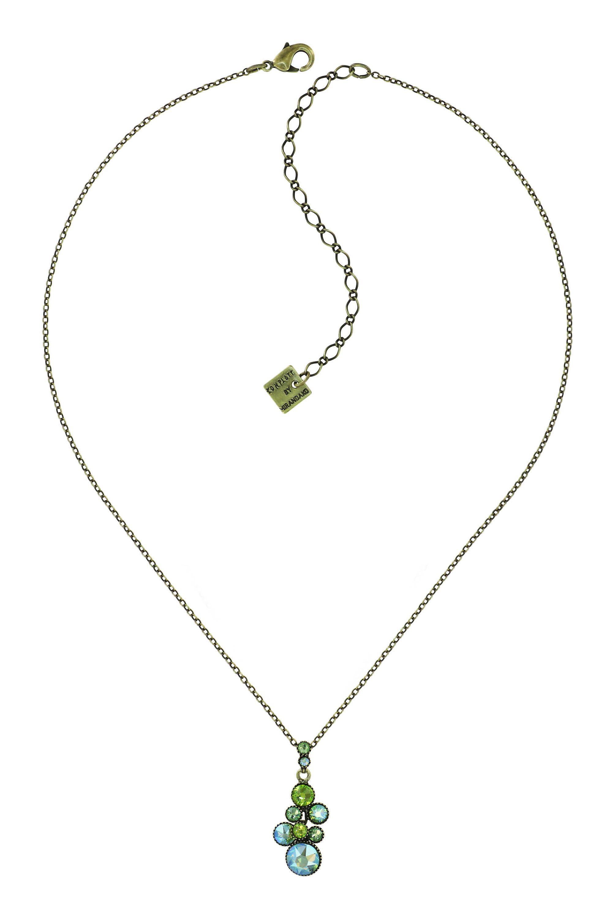 image pour Collier pendant Water Cascade Vert  