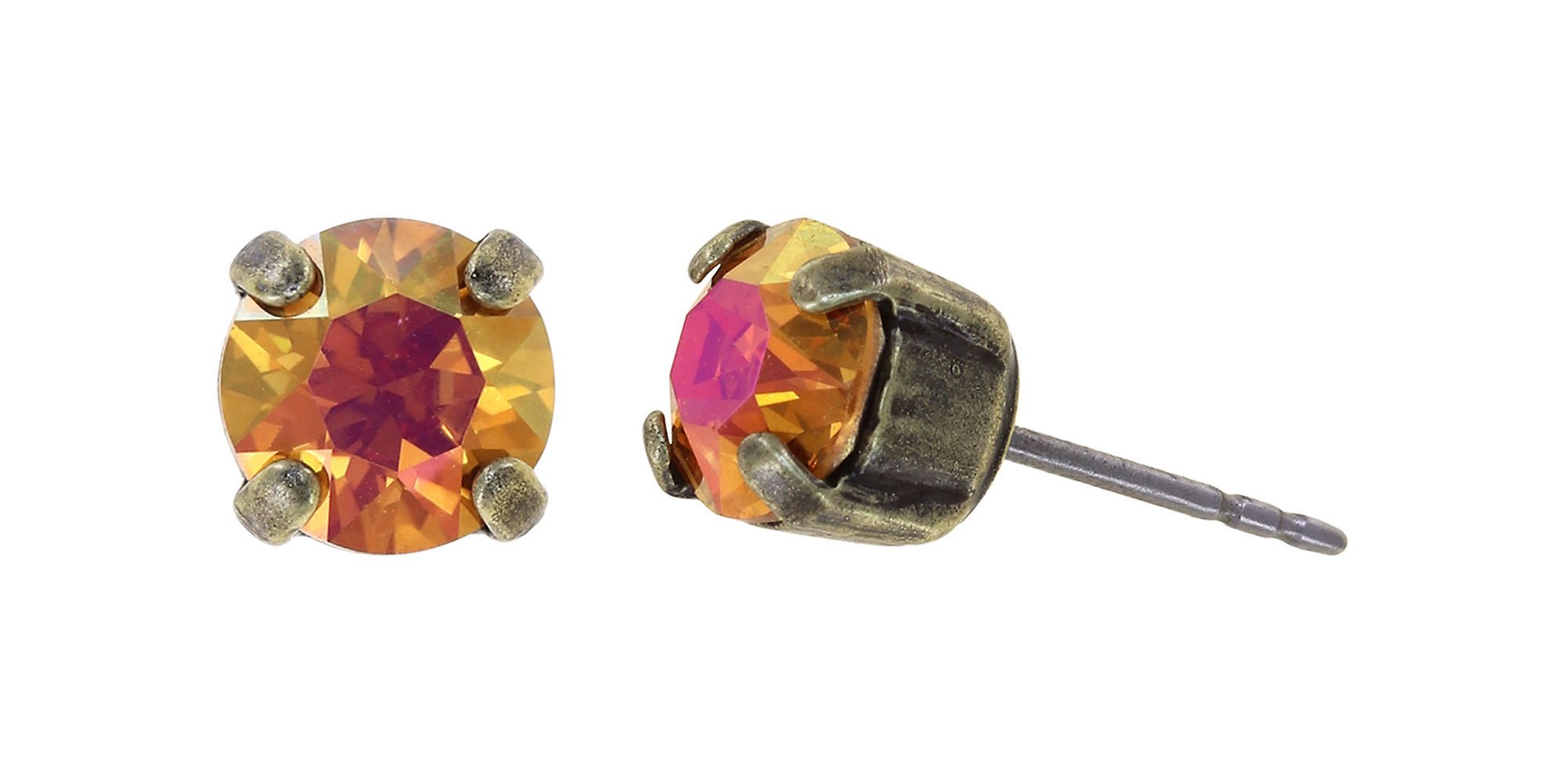 Bild für Ohrstecker Black Jack Braun crystal astral pink SS 29