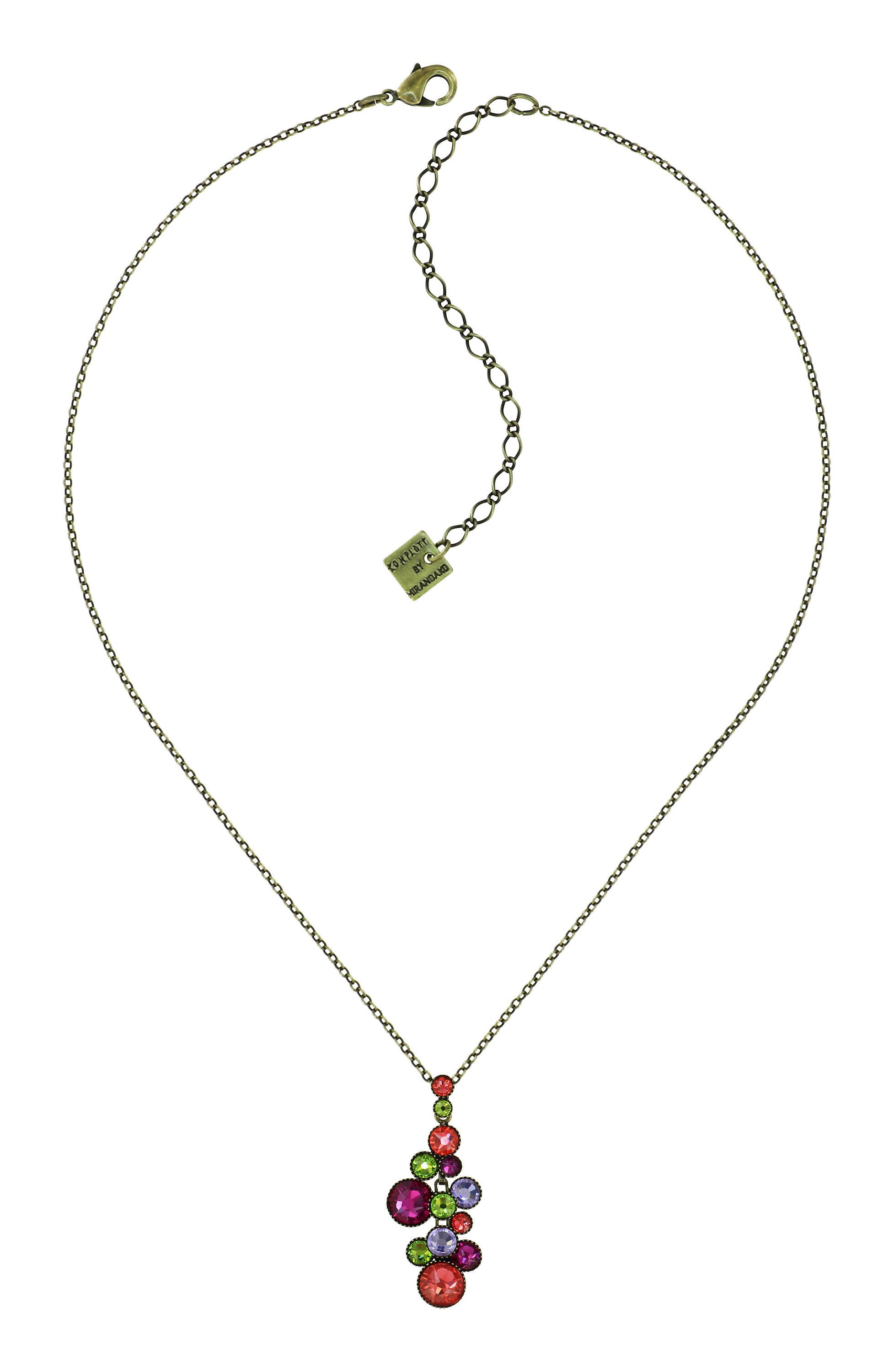 image pour Collier pendant Water Cascade Multi  