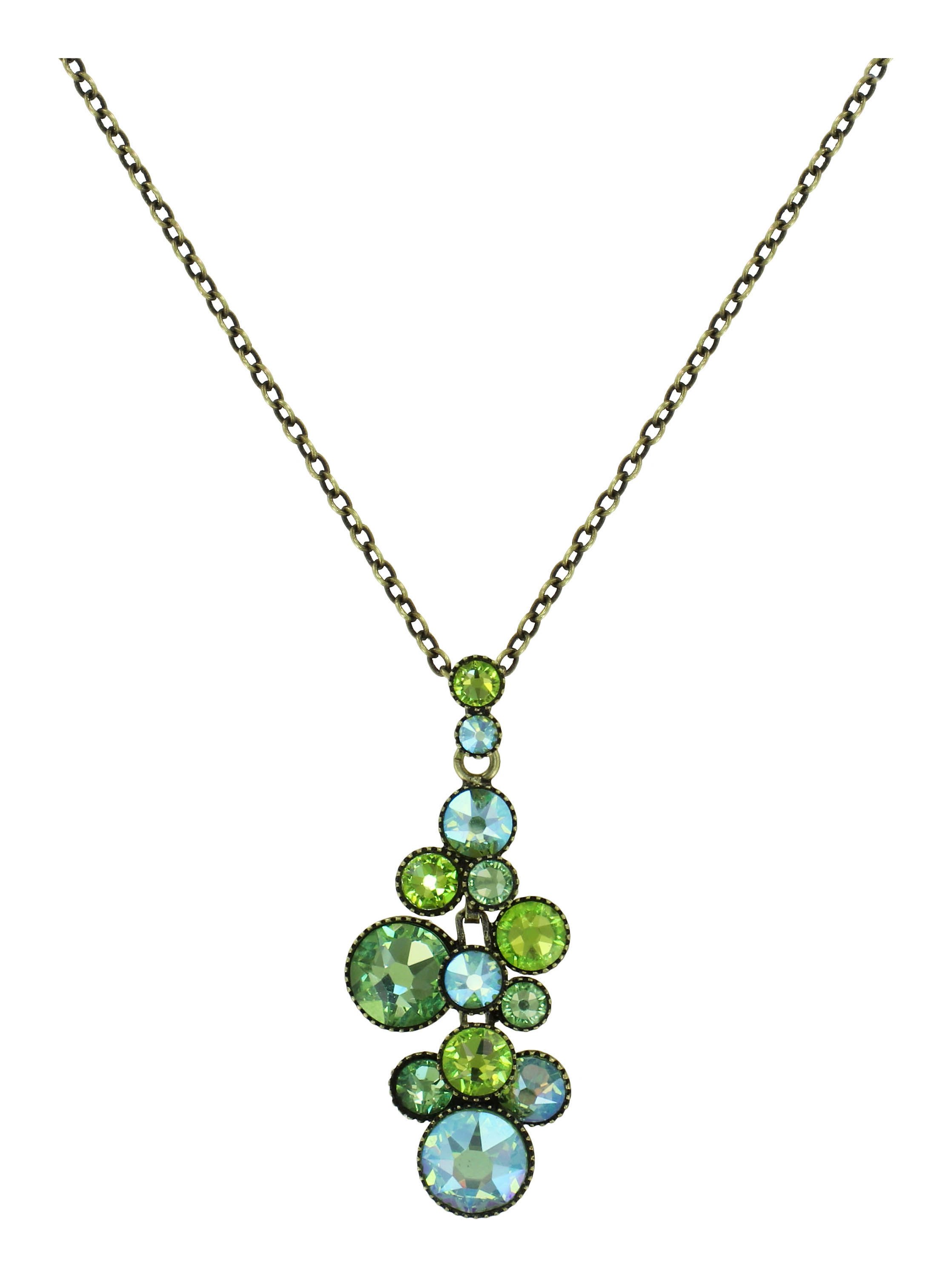 image for Necklace Pendant Water Cascade Green  
