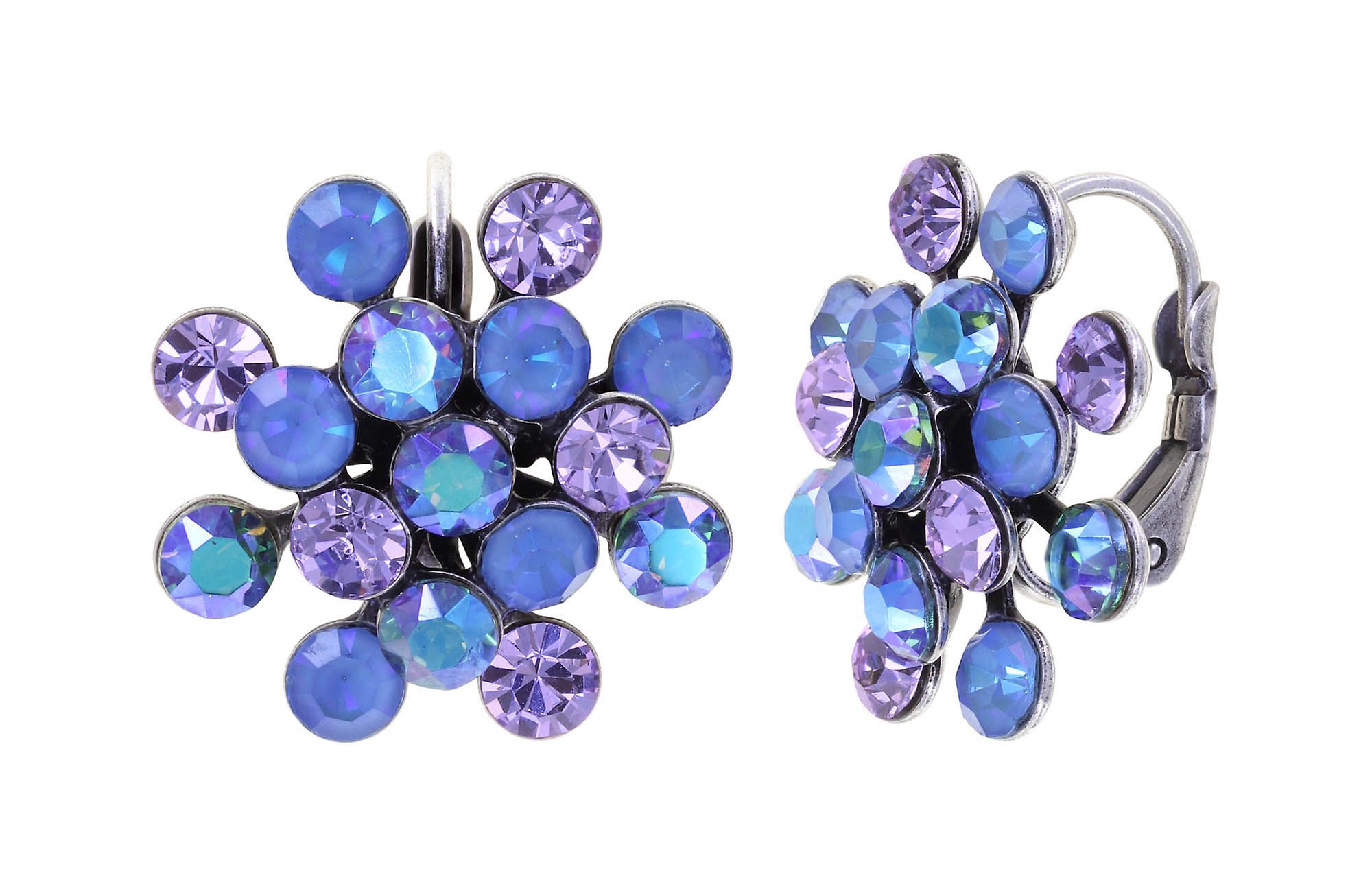 Bild für Ohrringe mit Brisur Magic Fireball Blau / Lila  Classic Size (21mm Ø)